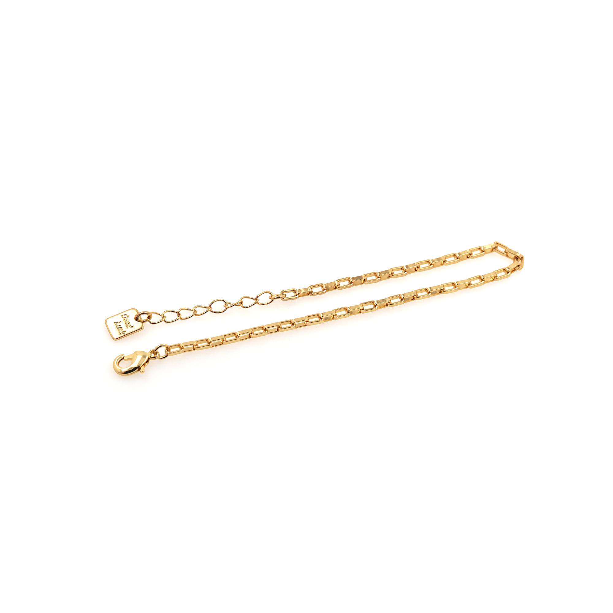 18K Gold Filled Paper Clip Link Chain Bracelet,Rectangle Chain,Gold Chain Bracelet,Ladies Bracelet,Gift For Her