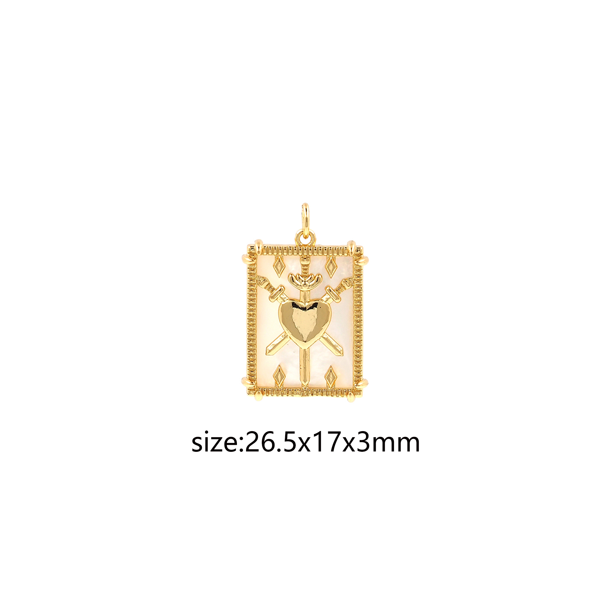 18K Gold Filled Snake Pendant,Hand Charm,Mama Earrings Necklace for DIY Jewelry Making Supply