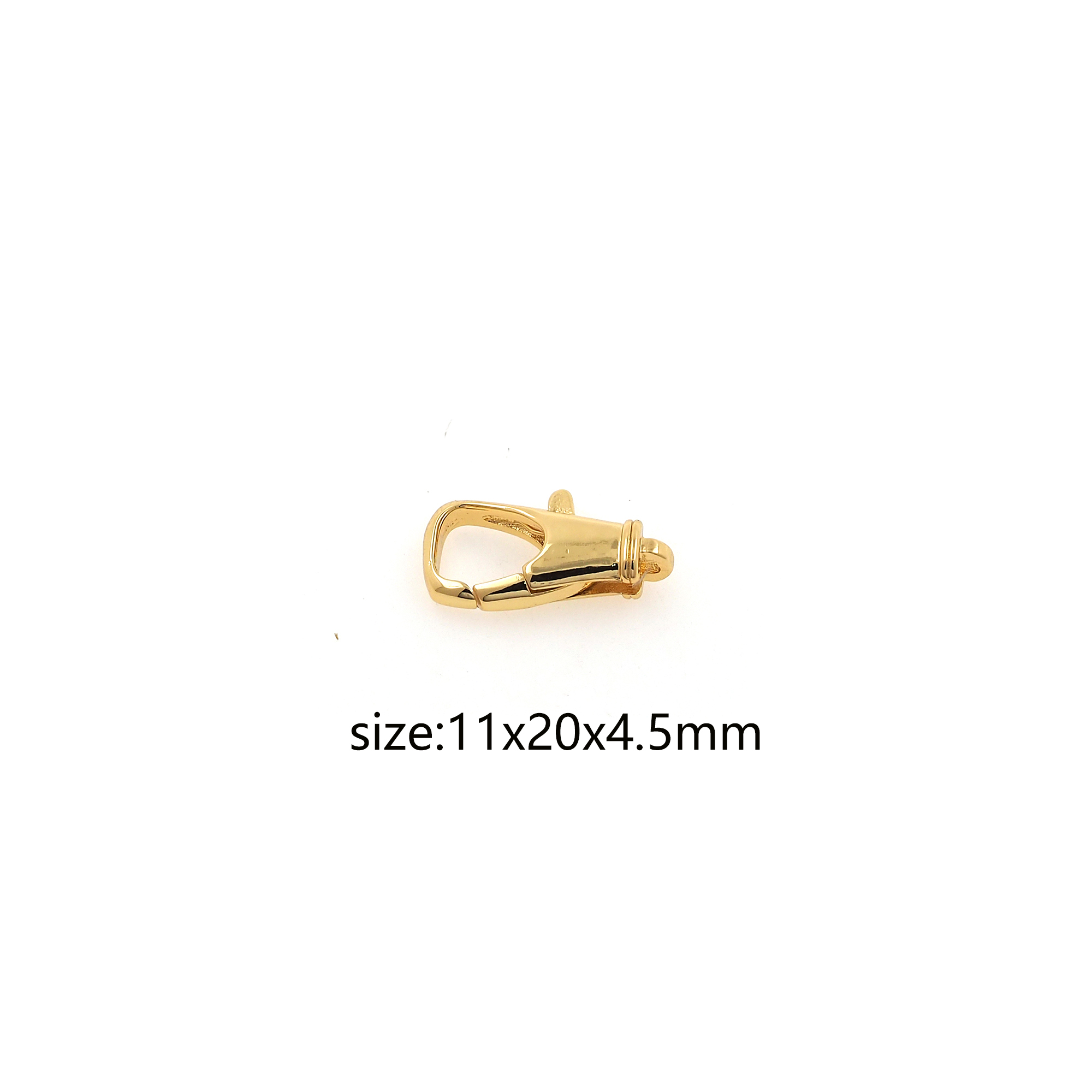 18K Gold Filled Lobster Claw Clasp,Lobster Clasp Lock,Spring Buckle for DIY Jewelry Necklace Bracelet