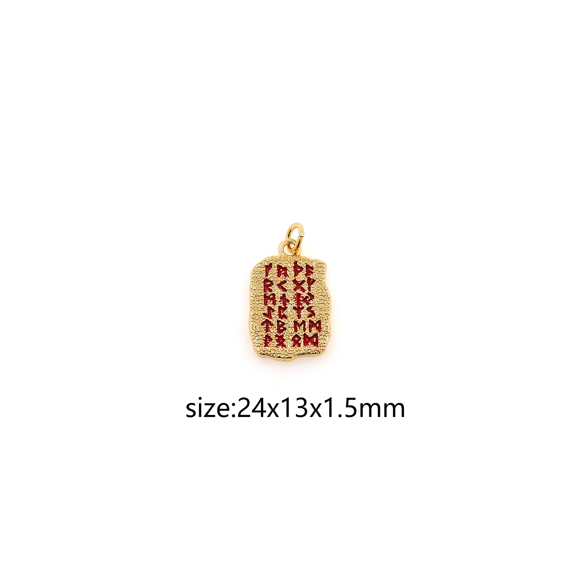 18K Gold Filled Geometric Pendant,Dainty Geometric Charm Earrings Necklace for DIY Jewelry Making Supply