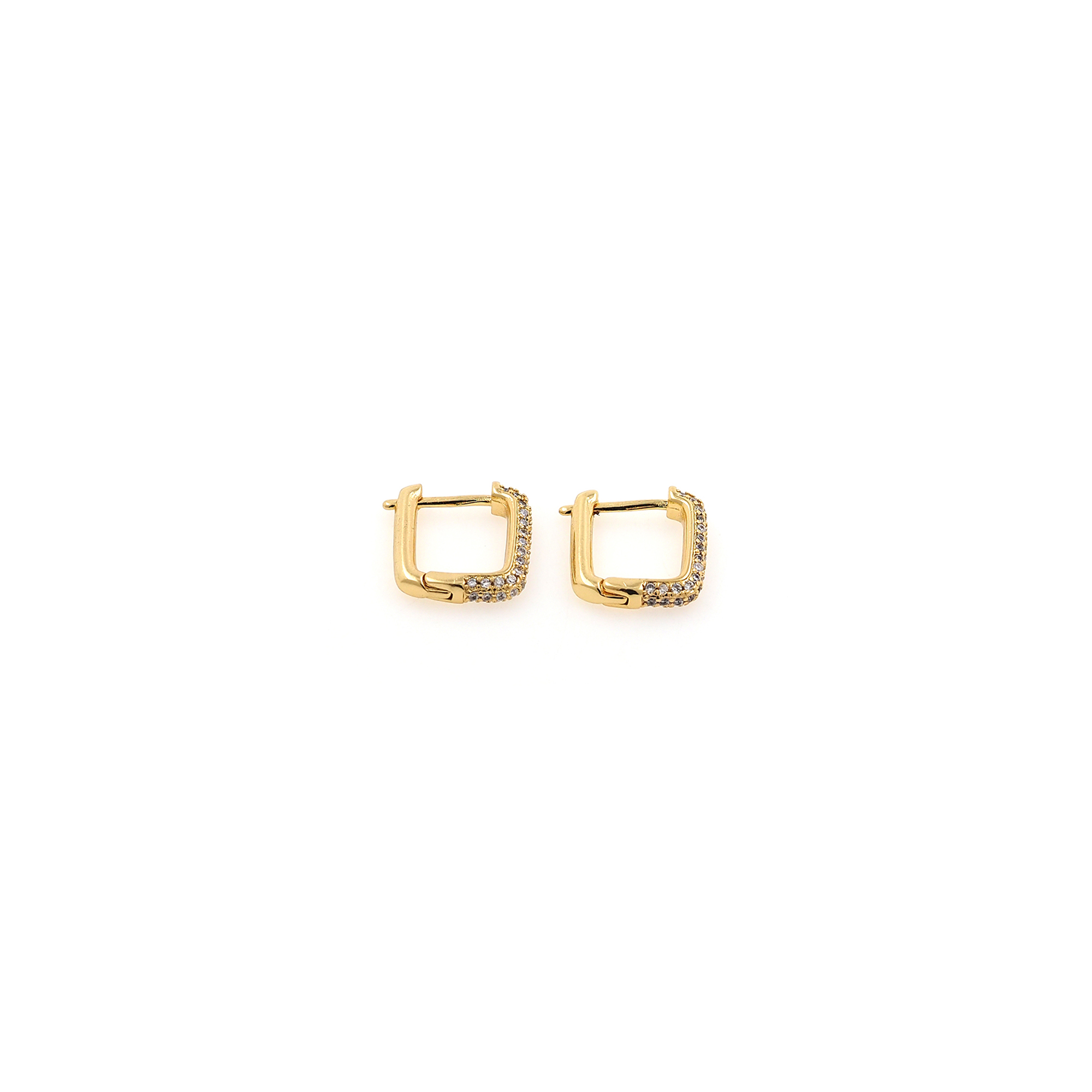 18K Gold Filled Rectangle Hoop Earring,Minimalist Earrings,Gold Hoop Earrings,Huggie Earrings,Gift for Her