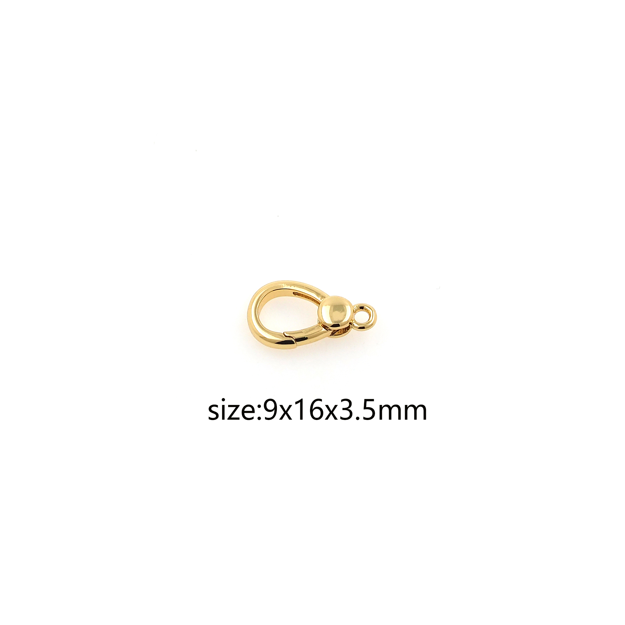 18K Gold Filled Lobster Clasp,Spring Claw Clasp Lock for DIY Jewelry Necklace Bracelet