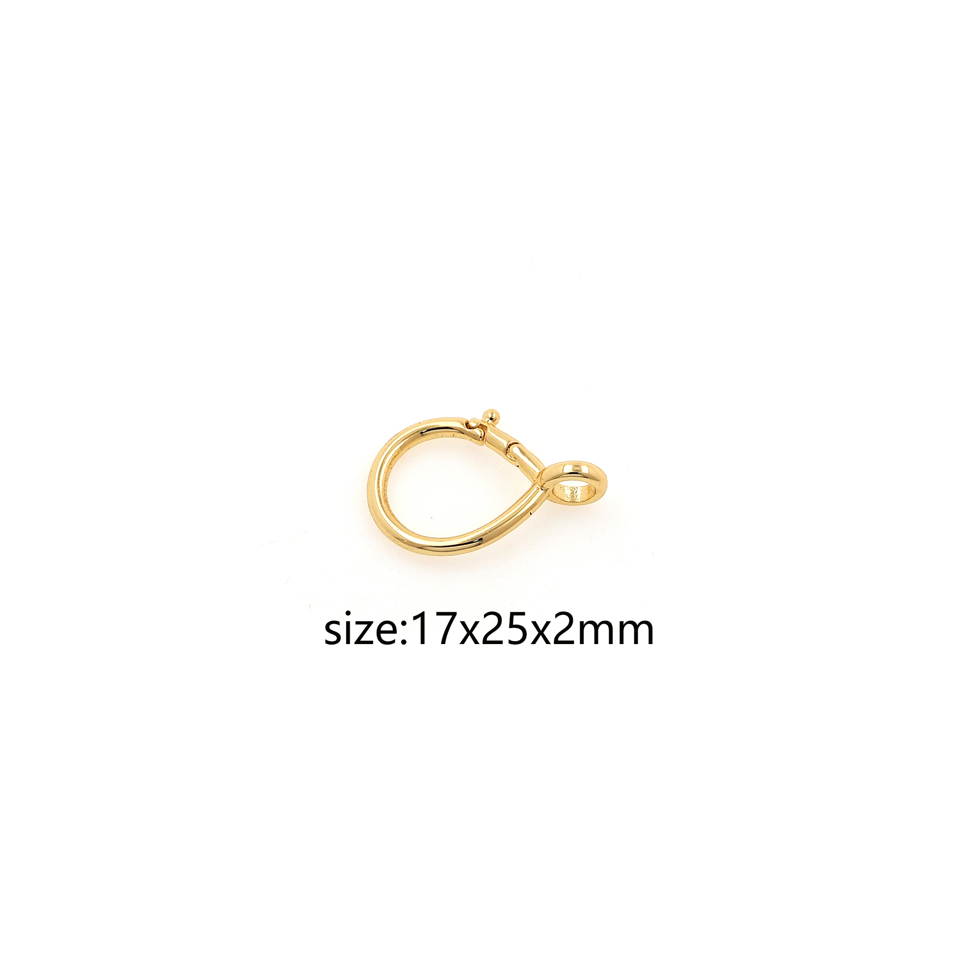 18K Gold Filled Lobster Clasp,Lobster Clasp Lock,Spring Buckle for DIY Jewelry Necklace Bracelet