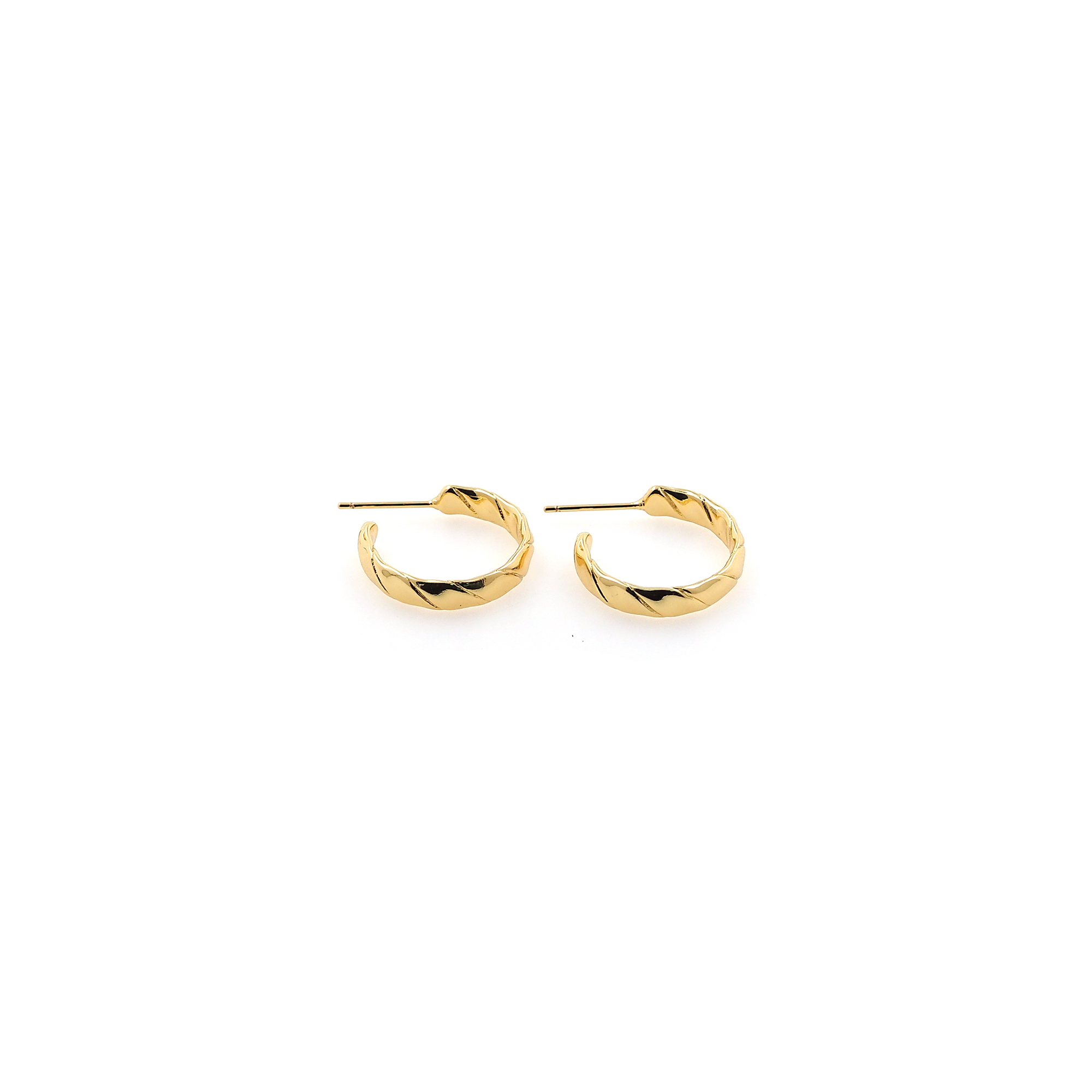 Dainty Thick Earrings,18K Gold Filled Round Hoop Earrings,Gold Hoops,Minimalist Hoops Huggie