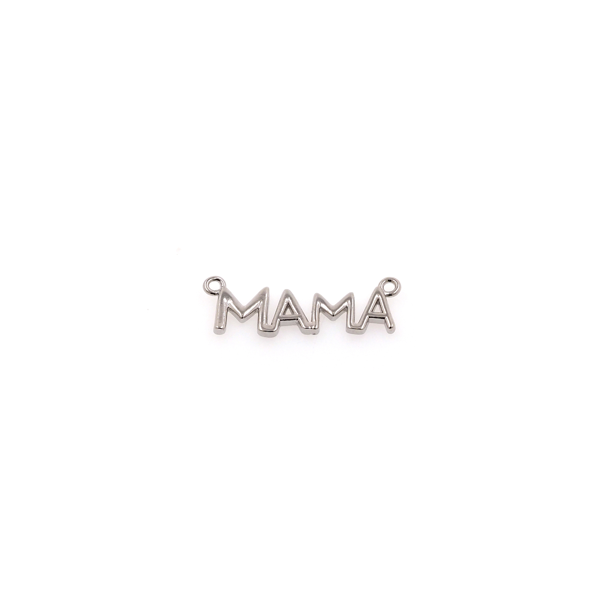 18K Gold Filled Mama Pendant,Dainty Mama Charm Earrings Necklace for DIY Jewelry Making Supply