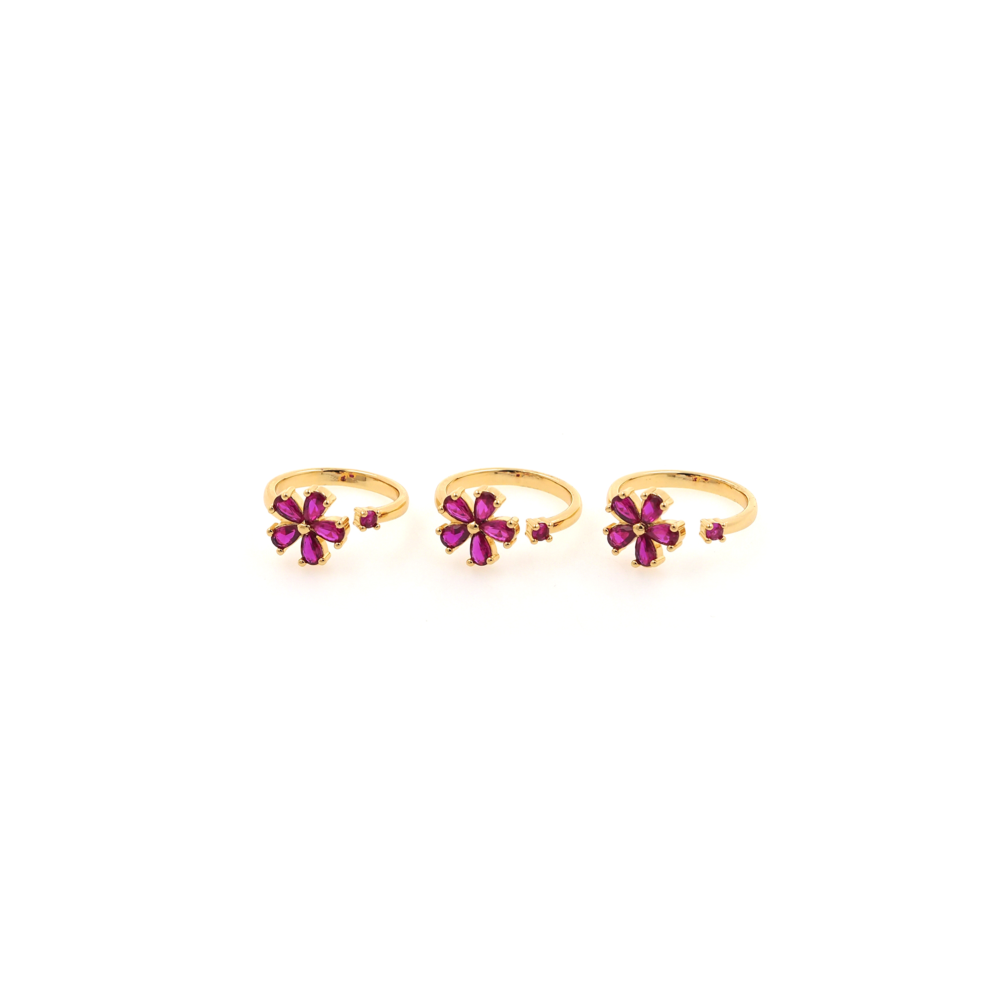 18K Gold Filled Flower Rings,Dainty Ring,Adjustable Ring,Minimalist Ring,Open Ring