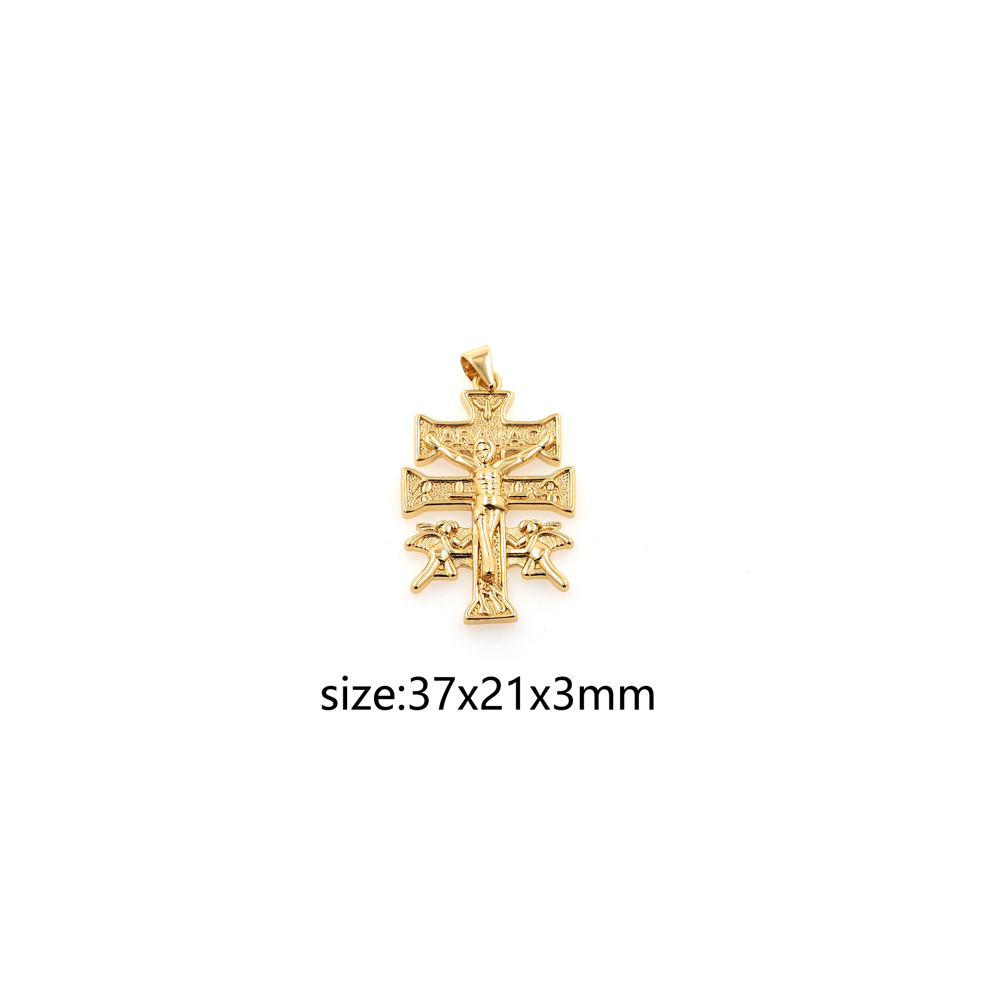 18K Gold Filled Benedict Pendant,Dainty Benedict Charm Earrings Necklace for DIY Jewelry Making Supply