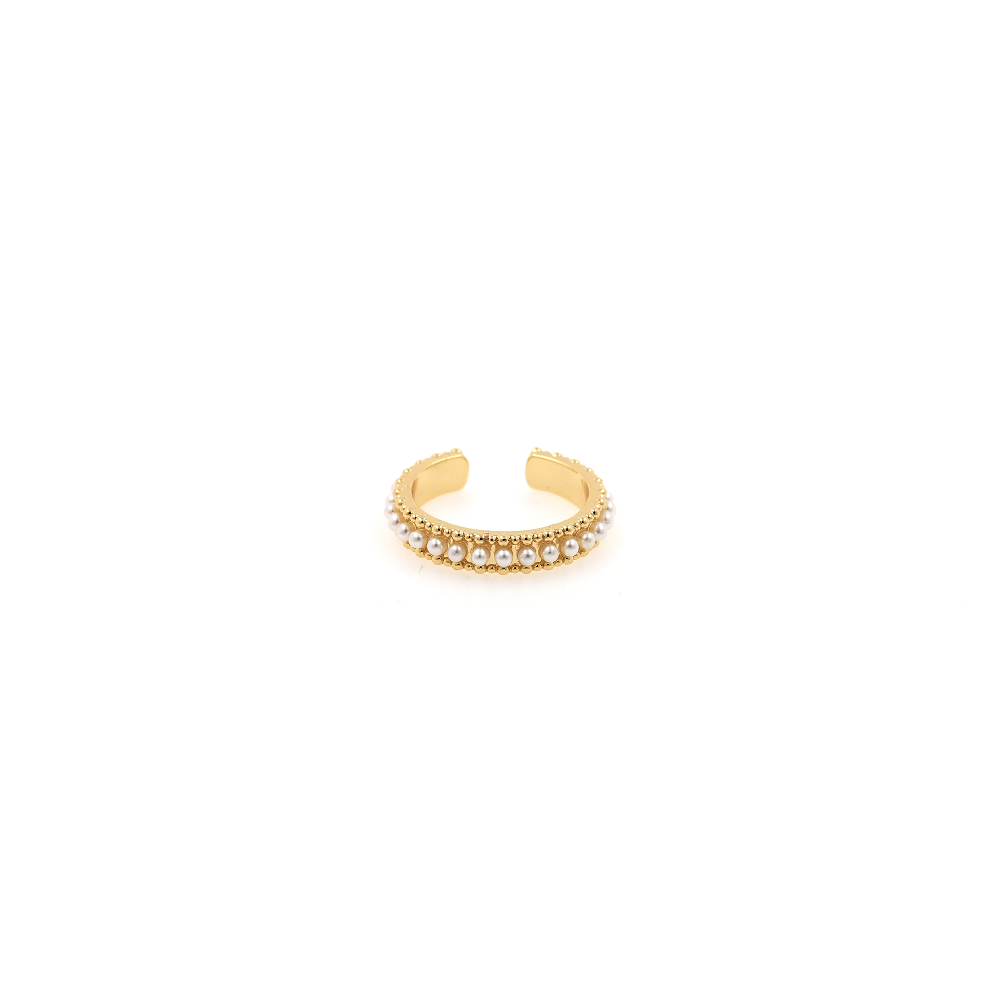 18K Gold Filled Pearl Ring,Dainty Ring,Adjustable Ring,Minimalist Ring,Open Ring
