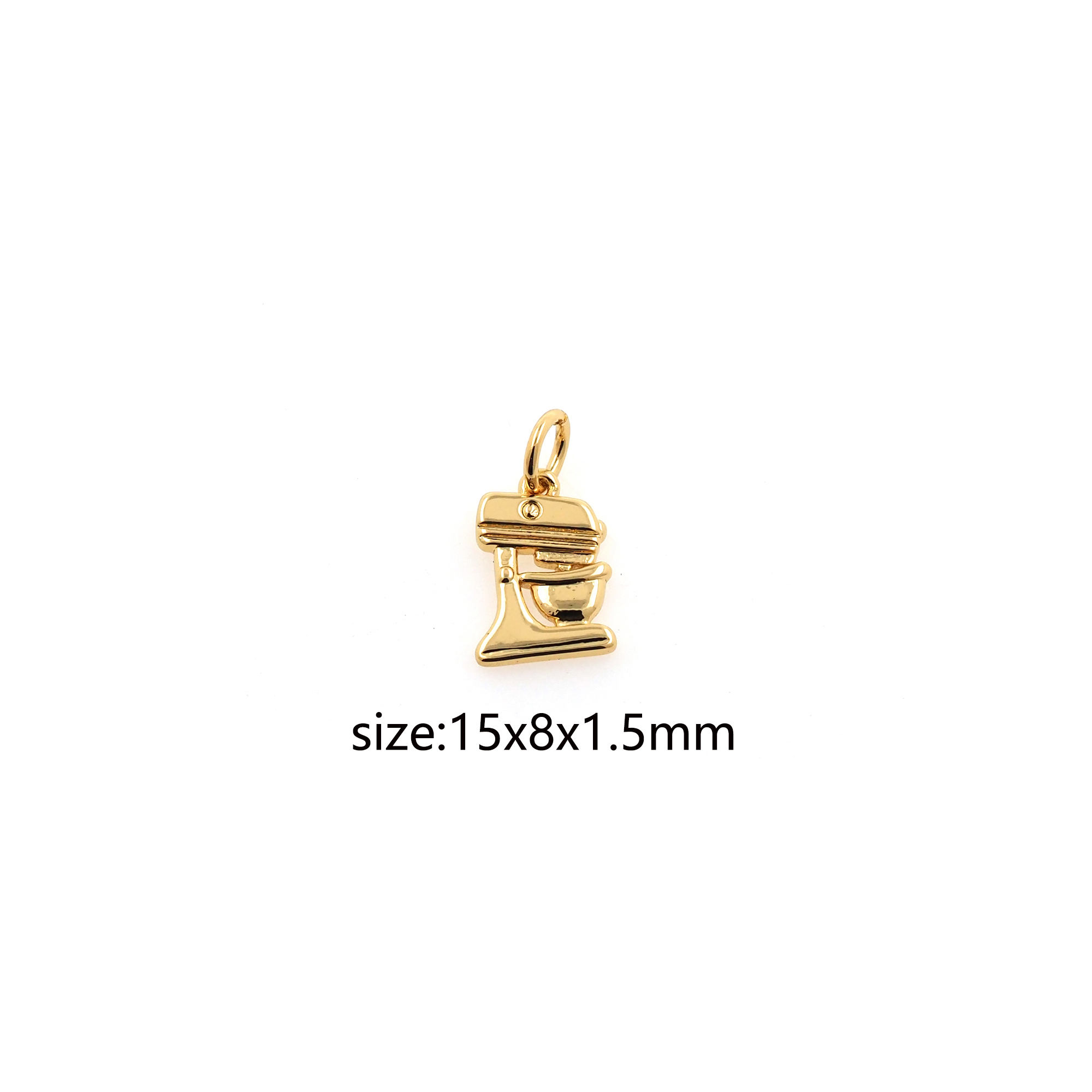 18K Gold Filled Blender Pendant,Dainty Blender Charm Earrings Necklace for DIY Jewelry Making Supply