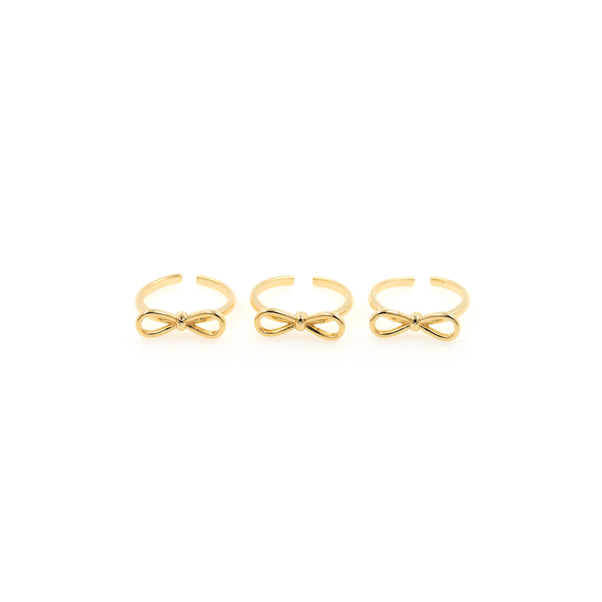 18K Gold Filled Bow Ring,Dainty Ring,Everyday Ring,Minimalist Ring,Open Ring,Adjustable Ring