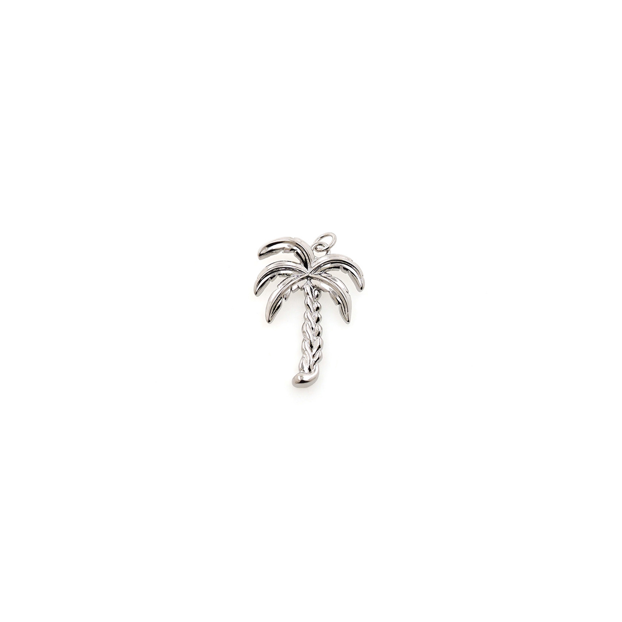 18K Gold Filled Coconut Tree Pendant,Dainty Palm Tree Charm Earrings Necklace for DIY Jewelry Making Supply
