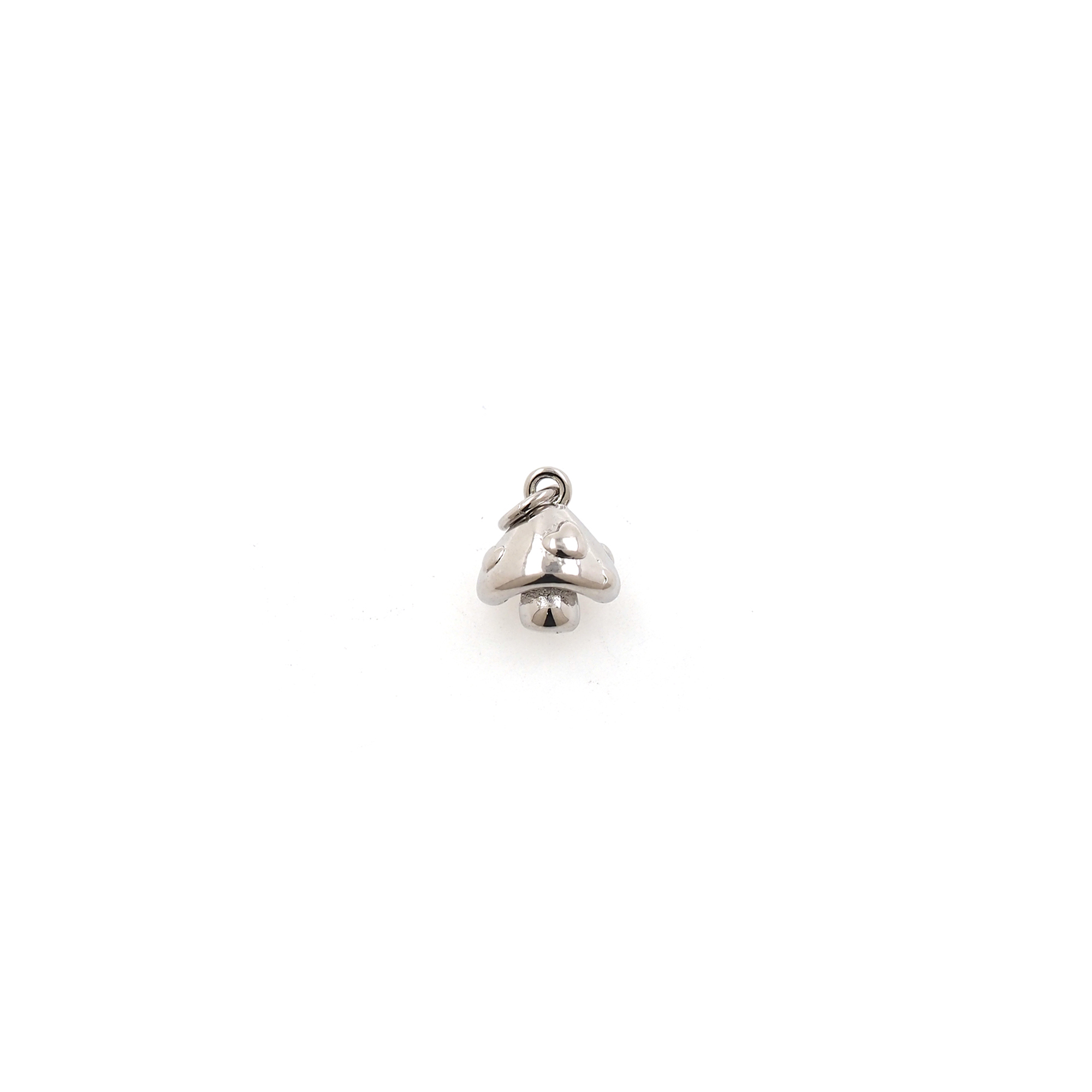 18K Gold Filled Mushroom Pendant,Dainty Mushroom Charm Earrings Necklace for DIY Jewelry Making Supply