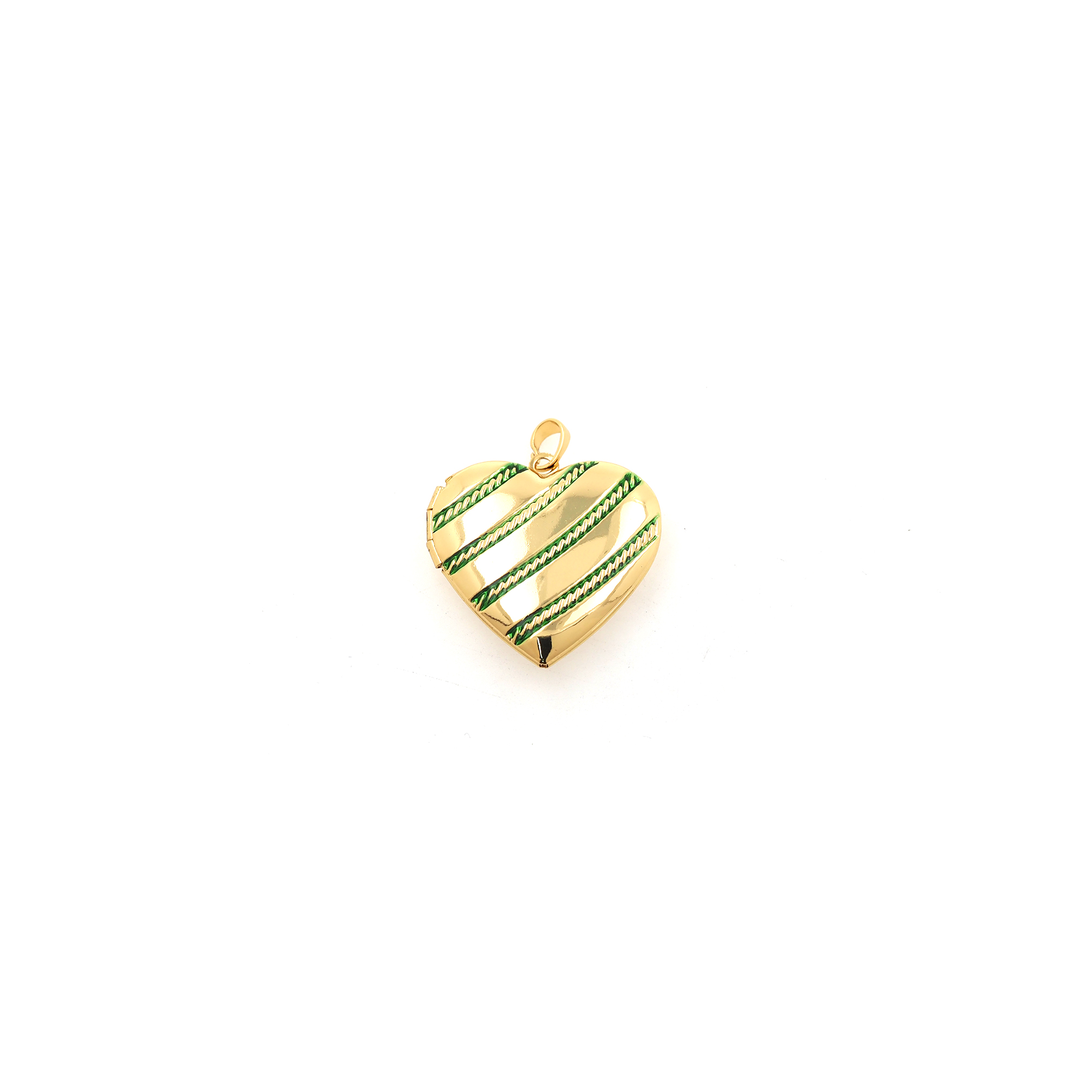 18K Gold Filled Heart Pendant,Enamel Heart Charm Earrings Necklace for DIY Jewelry Making Supply