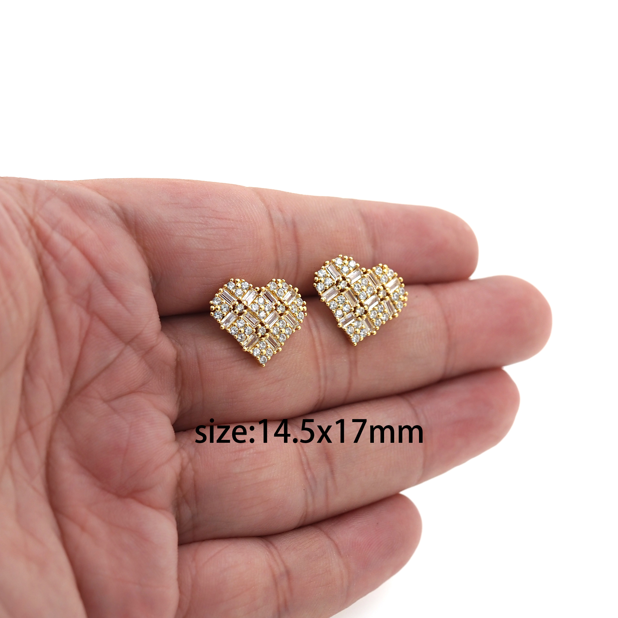 18K Gold Filled Heart Stud Earrings,Heart Earrings,Dainty Earrings,Minimalist Earring,Gift for Wife