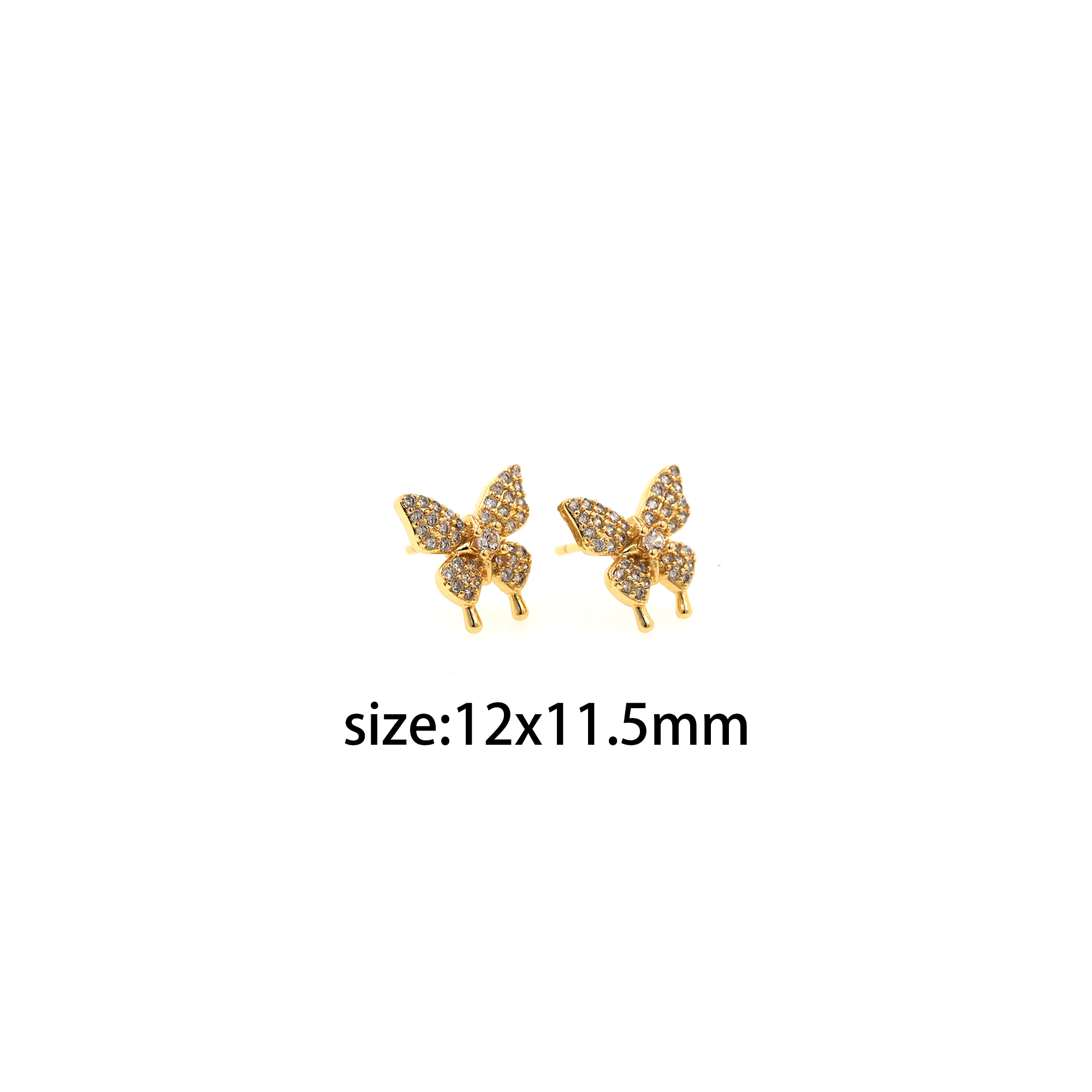 18K Gold Filled Butterfly Stud Earrings,Insect Earrings,Butterfly Earrings,Dainty Earrings,Minimalist Earring,Gift for Wife
