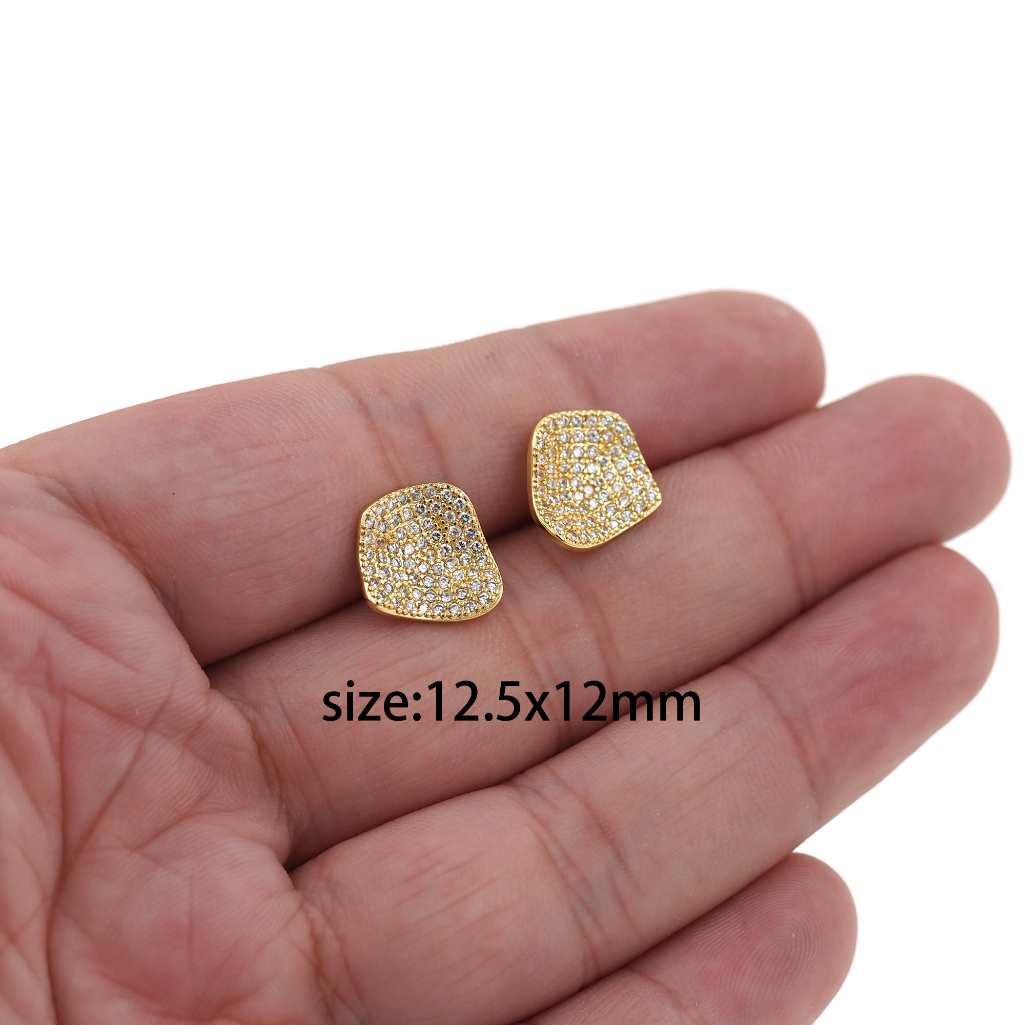 18K Gold Filled Irregular Stud Earrings,Geometric Earrings,,Dainty Earrings,Minimalist Earring,Gift for Wife