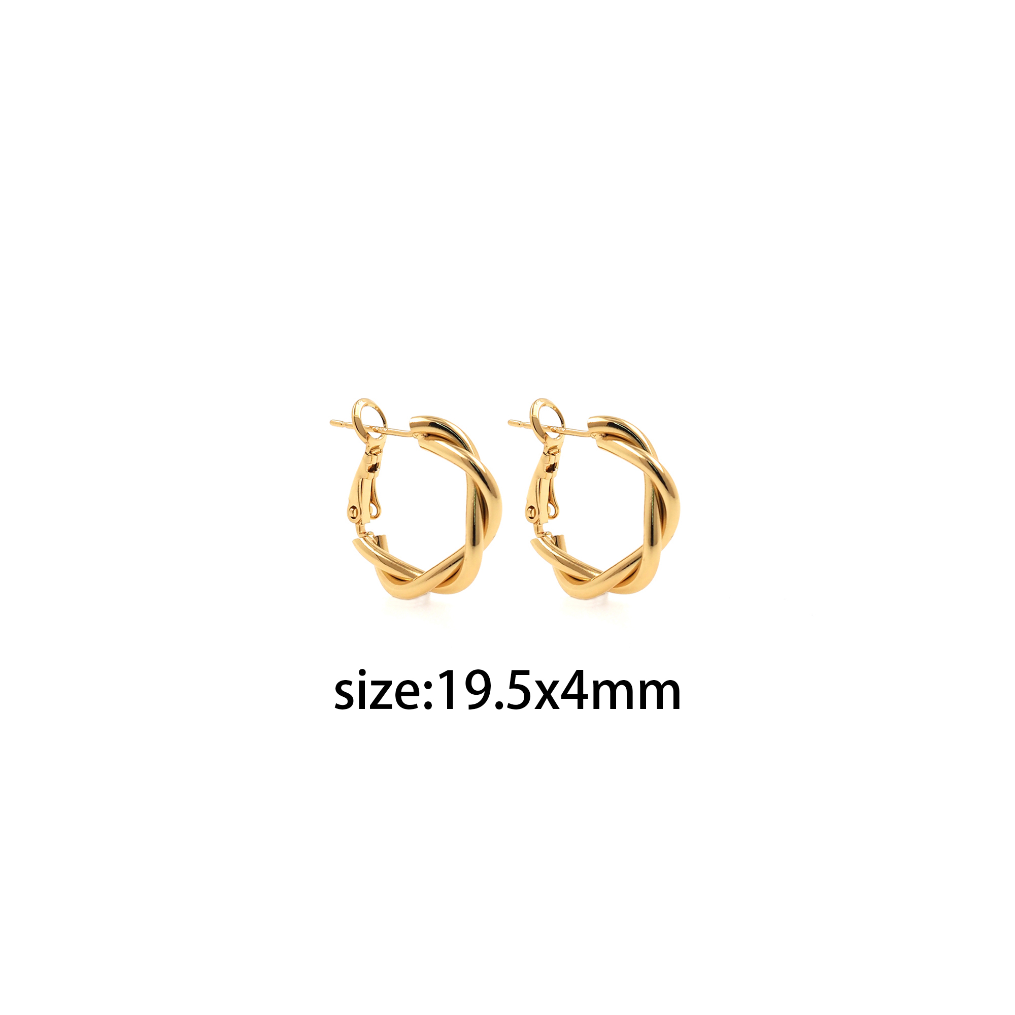 18K Gold Filled Twist Hoop Earrings,Everyday Earrings,Dainty Earrings,Gold Hoops Huggie,Minimalist Earrings