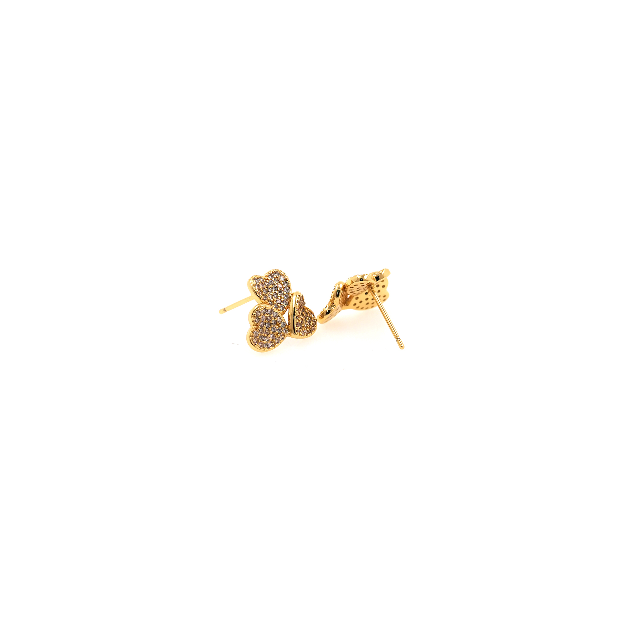 18K Gold Filled Heart Stud Earrings,Heart Earrings,Dainty Earrings,Minimalist Earring,Gift for Wife