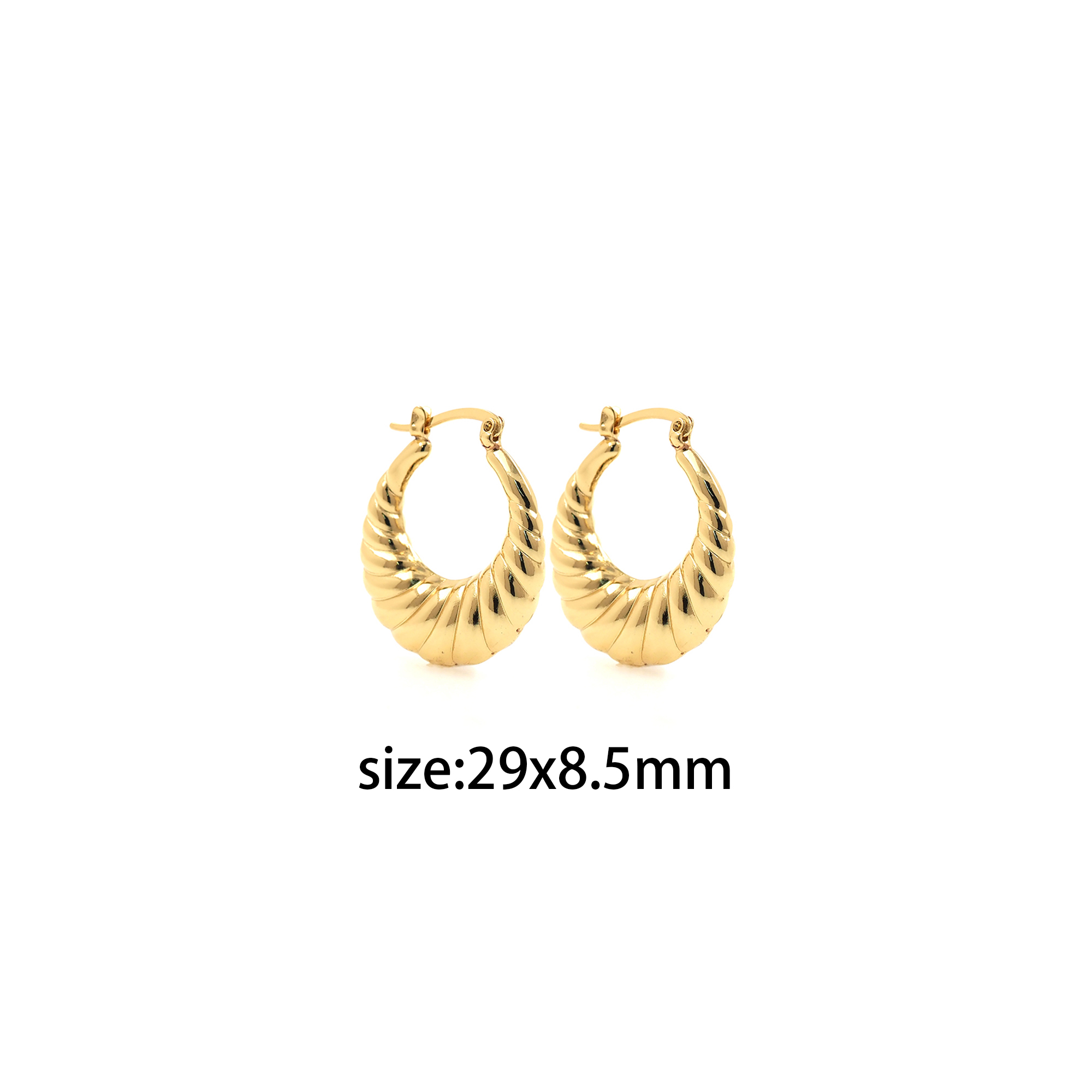 18K Gold Filled Thick Hoops,Dainty Hoops,Gold Huggies Hoop Earrings,Minimalist Earrings
