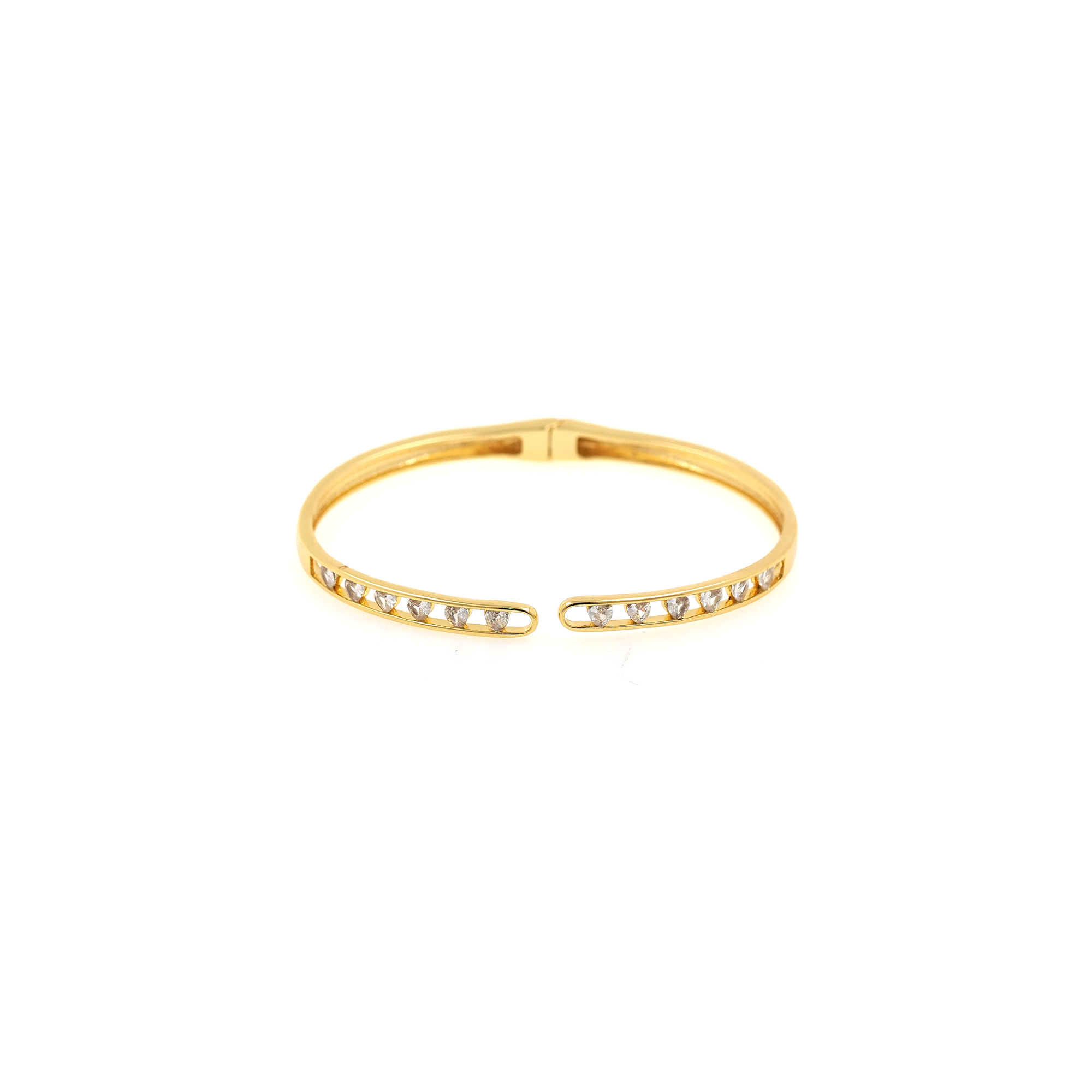 18K Gold Filled CZ Bangle For Women,Minimalist Bracelet,Thin Cuff Bangle Bracelet,Everyday Bracelet,Gift for Her