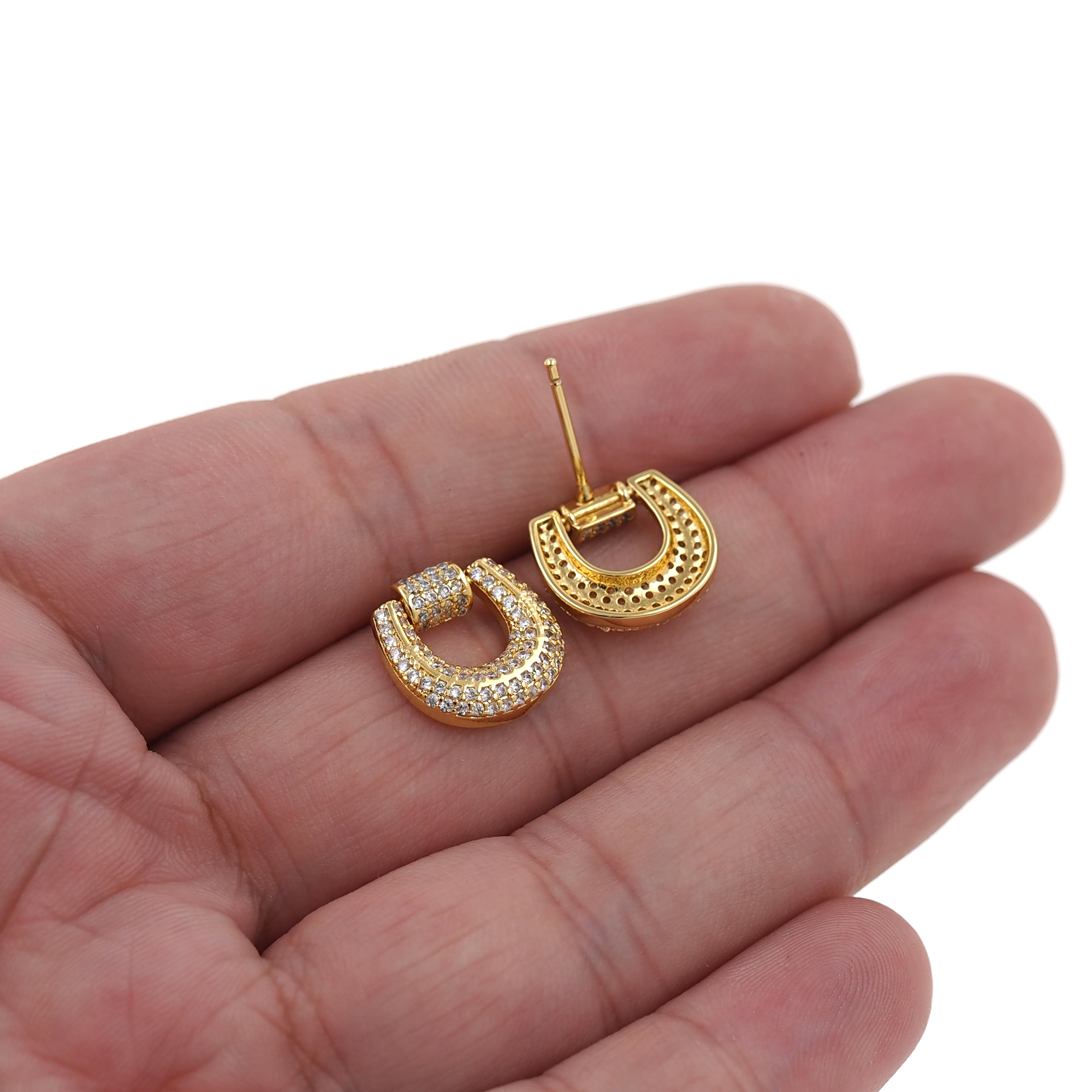 18K Gold Filled Geometric Stud Earrings,Geometric Earrings,Minimalist Earring,Dainty Earrings,Gift for Wife