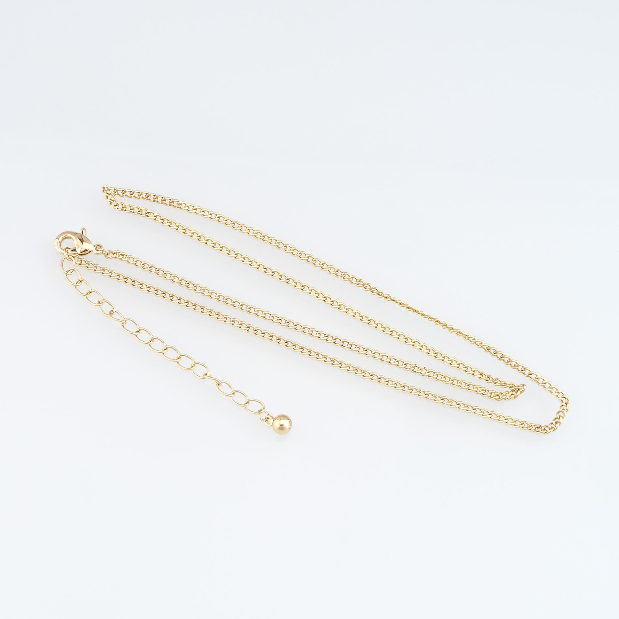 18K Gold Filled Chain Necklace,Thin Link Chain Necklace,Thin Chain,Minimalist Necklace,Adjustable Necklace