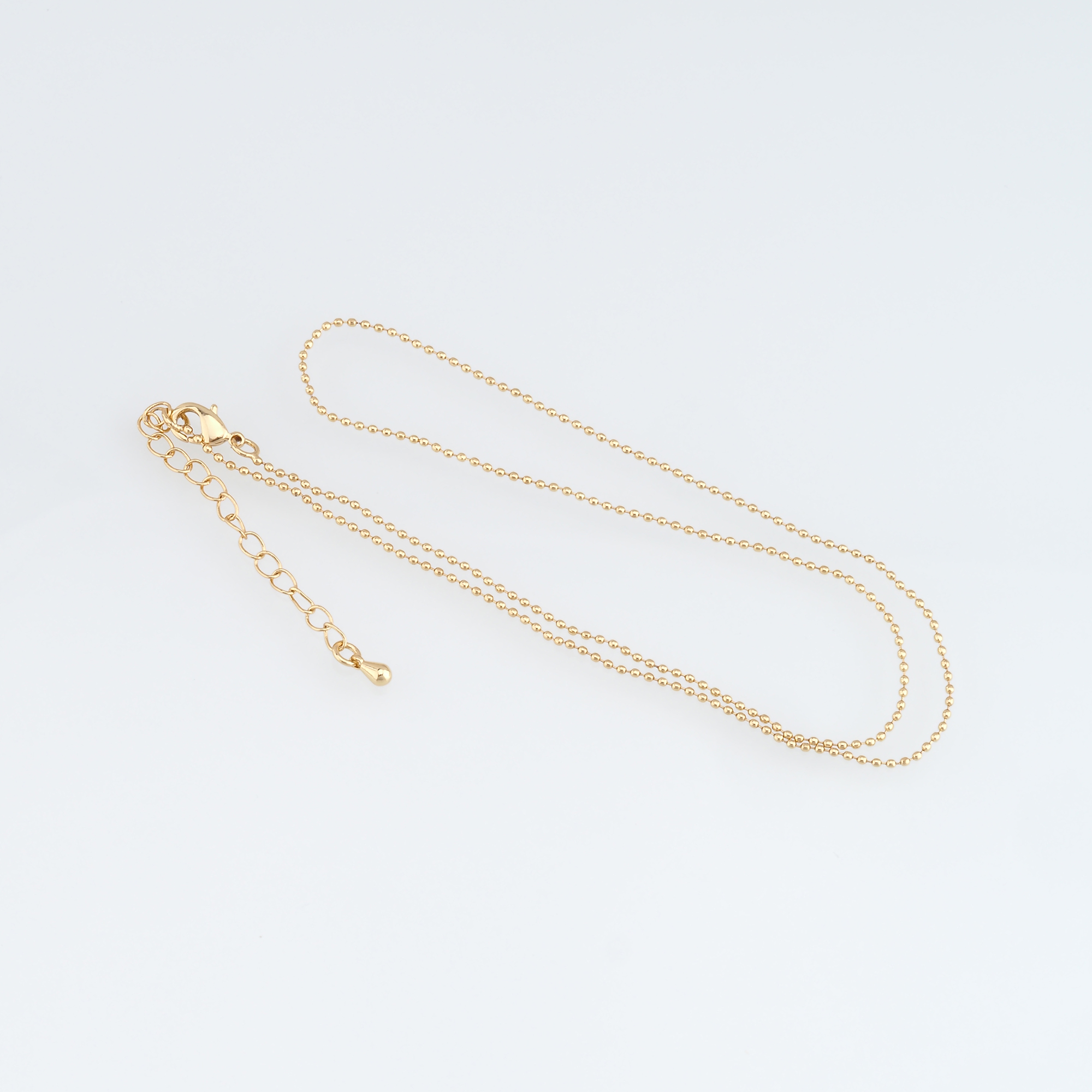 18K Gold Filled Ball Chain Necklace,Thin Link Chain Necklace,Ball Link Chain,Minimalist Necklace,Adjustable Necklace