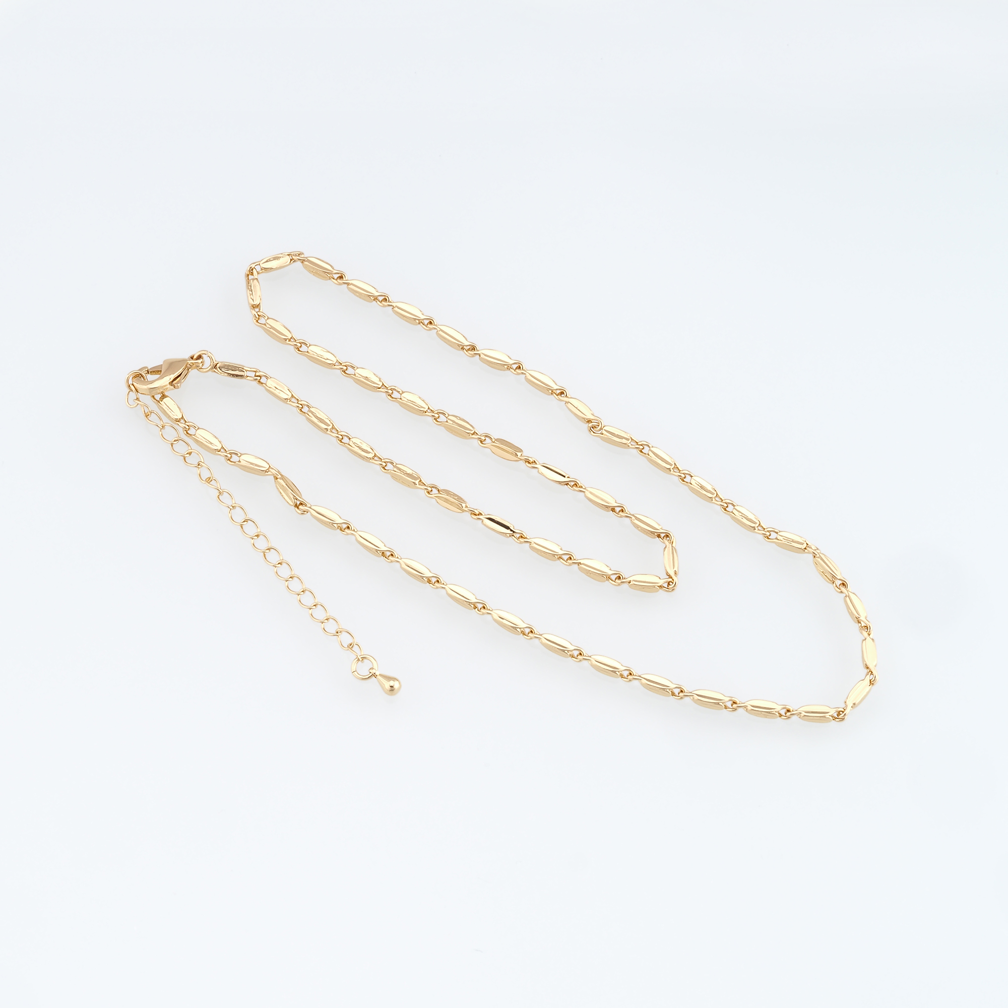 18K Gold Filled Oval Chain Necklace,Gold Link Chain Necklace,Link Chain,Minimalist Necklace,Adjustable Necklace