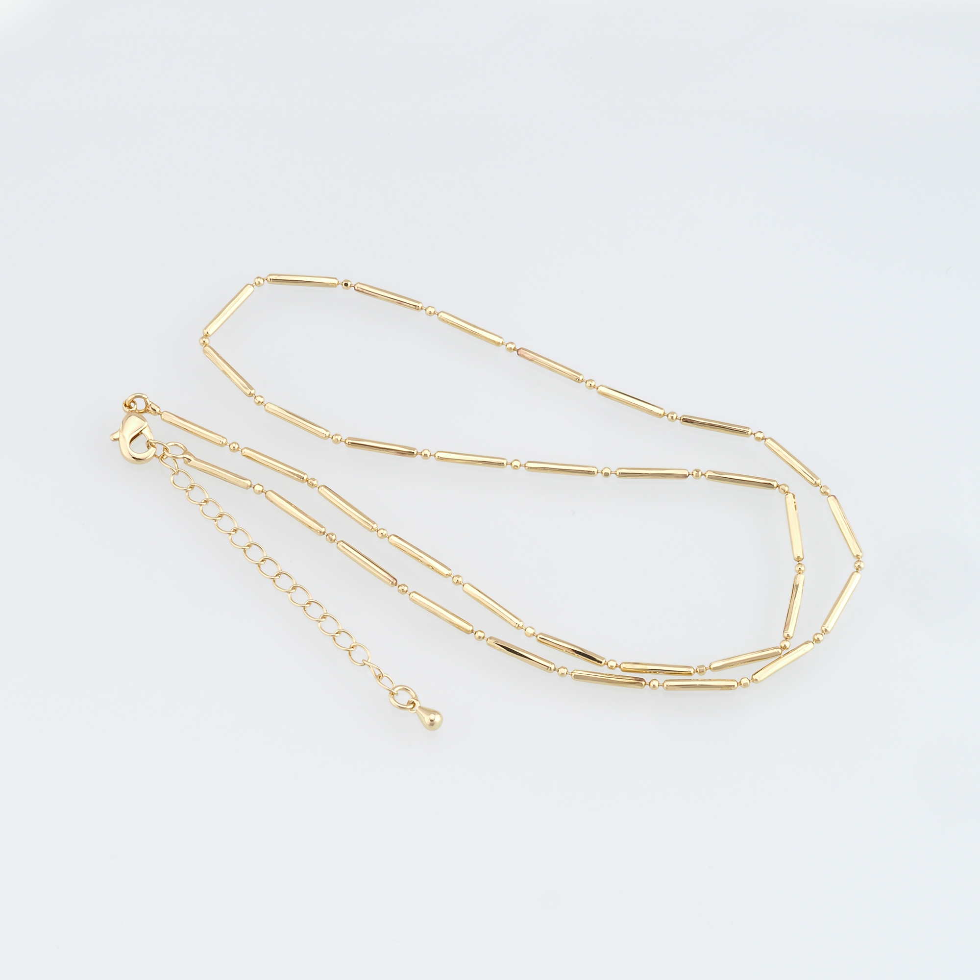 18K Gold Filled Cylinder Chain Necklace,Gold Link Chain Necklace,Oval Link Chain,Minimalist Necklace,Adjustable Necklace