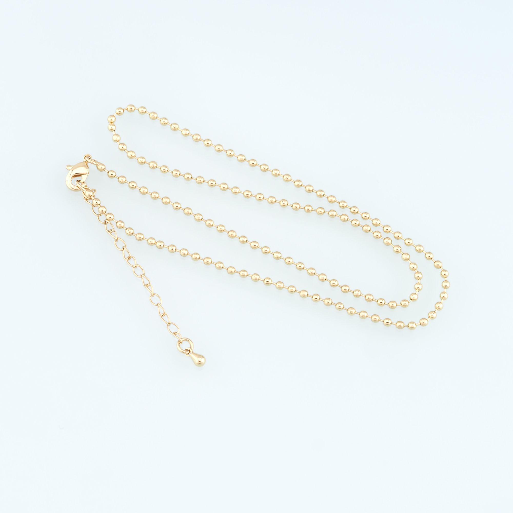 18K Gold Filled Ball Chain Necklace,Thin Link Chain Necklace,Link Chain,Minimalist Necklace,Adjustable Necklace