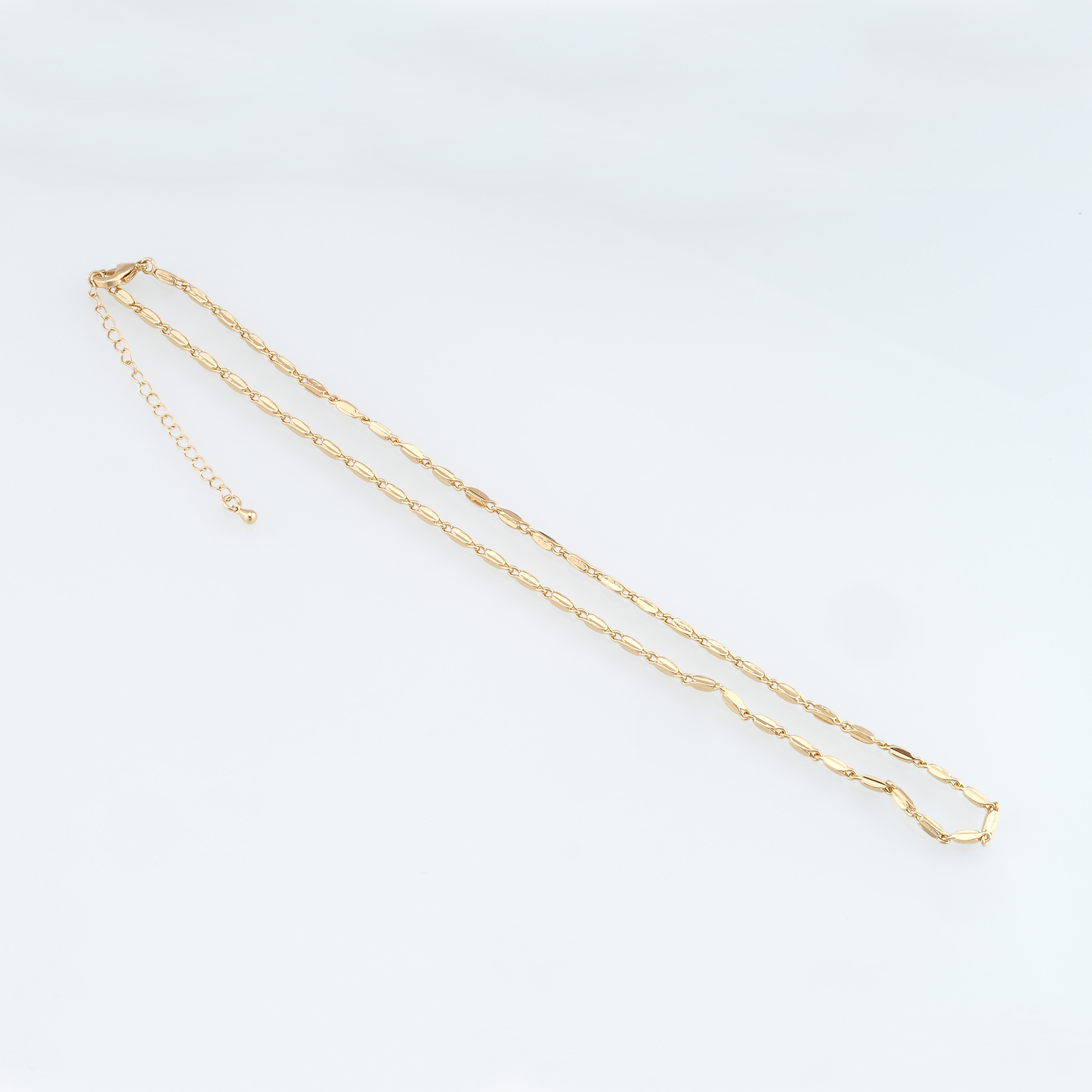 18K Gold Filled Oval Chain Necklace,Gold Link Chain Necklace,Link Chain,Minimalist Necklace,Adjustable Necklace