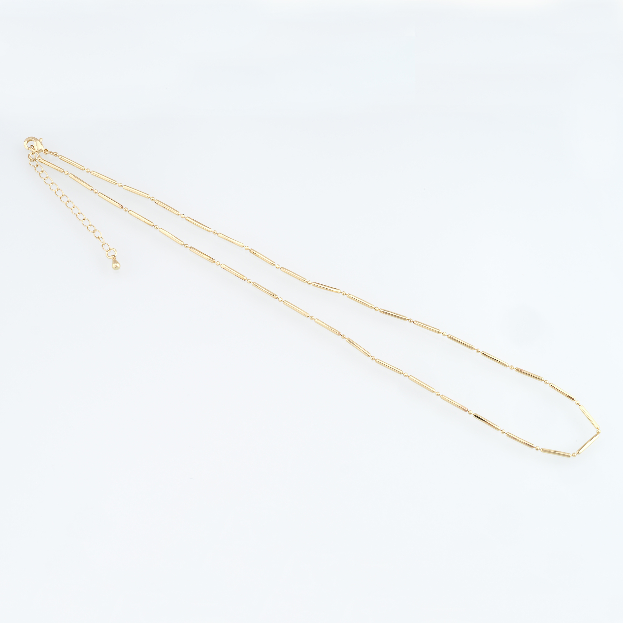 18K Gold Filled Cylinder Chain Necklace,Gold Link Chain Necklace,Oval Link Chain,Minimalist Necklace,Adjustable Necklace