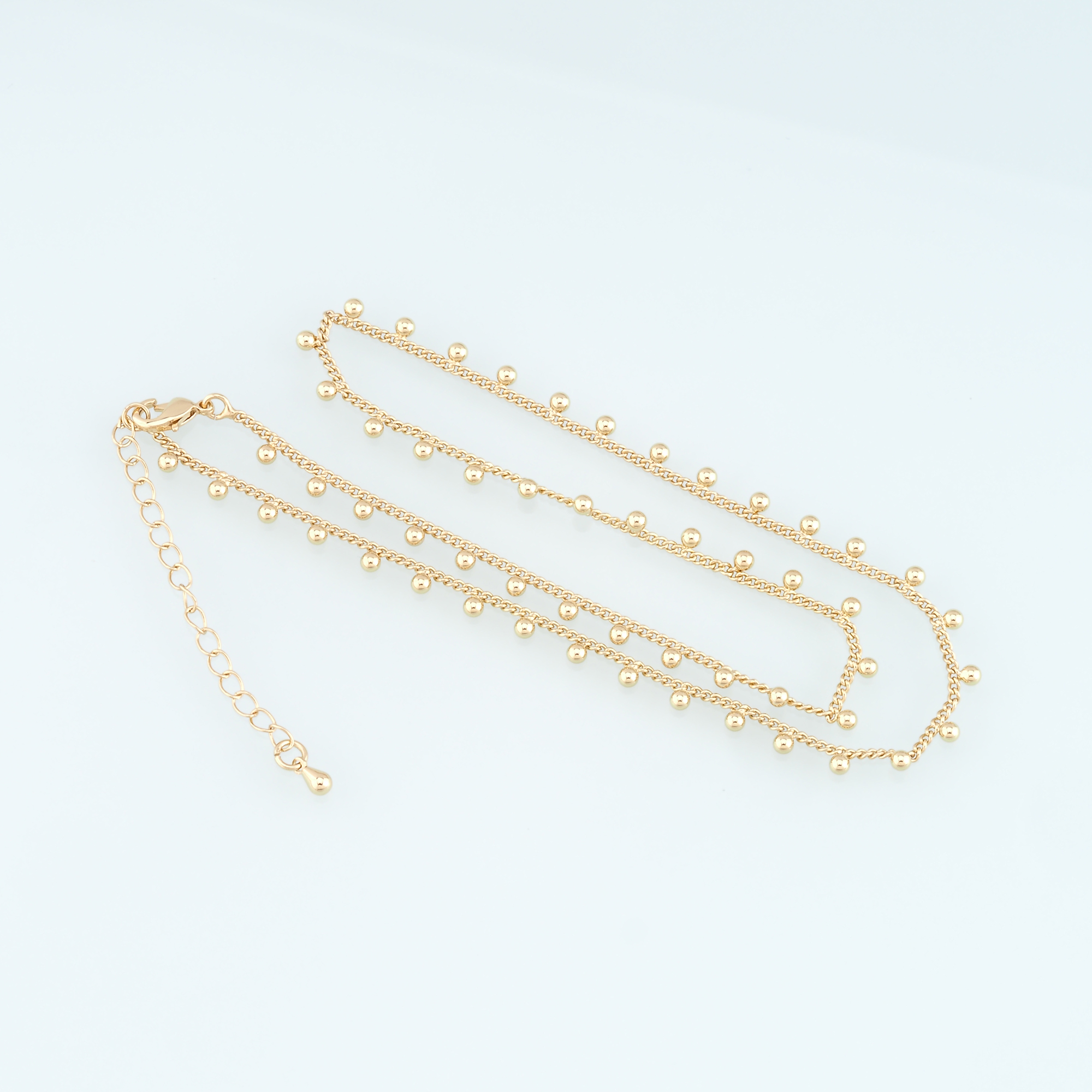 18K Gold Filled Ball Chain Necklace,Thin Link Chain Necklace,Link Chain,Minimalist Necklace,Adjustable Necklace