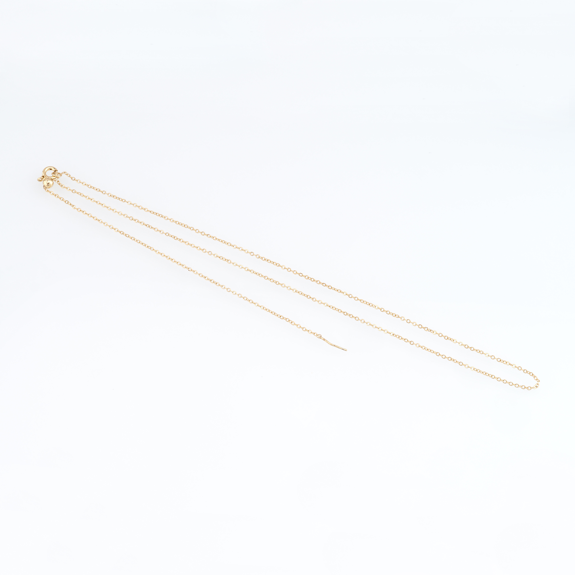 18K Gold Filled Cable Chain Necklace,Round Thin Link Chain Necklace,Cable Link Chain,Minimalist Necklace,Adjustable Necklace