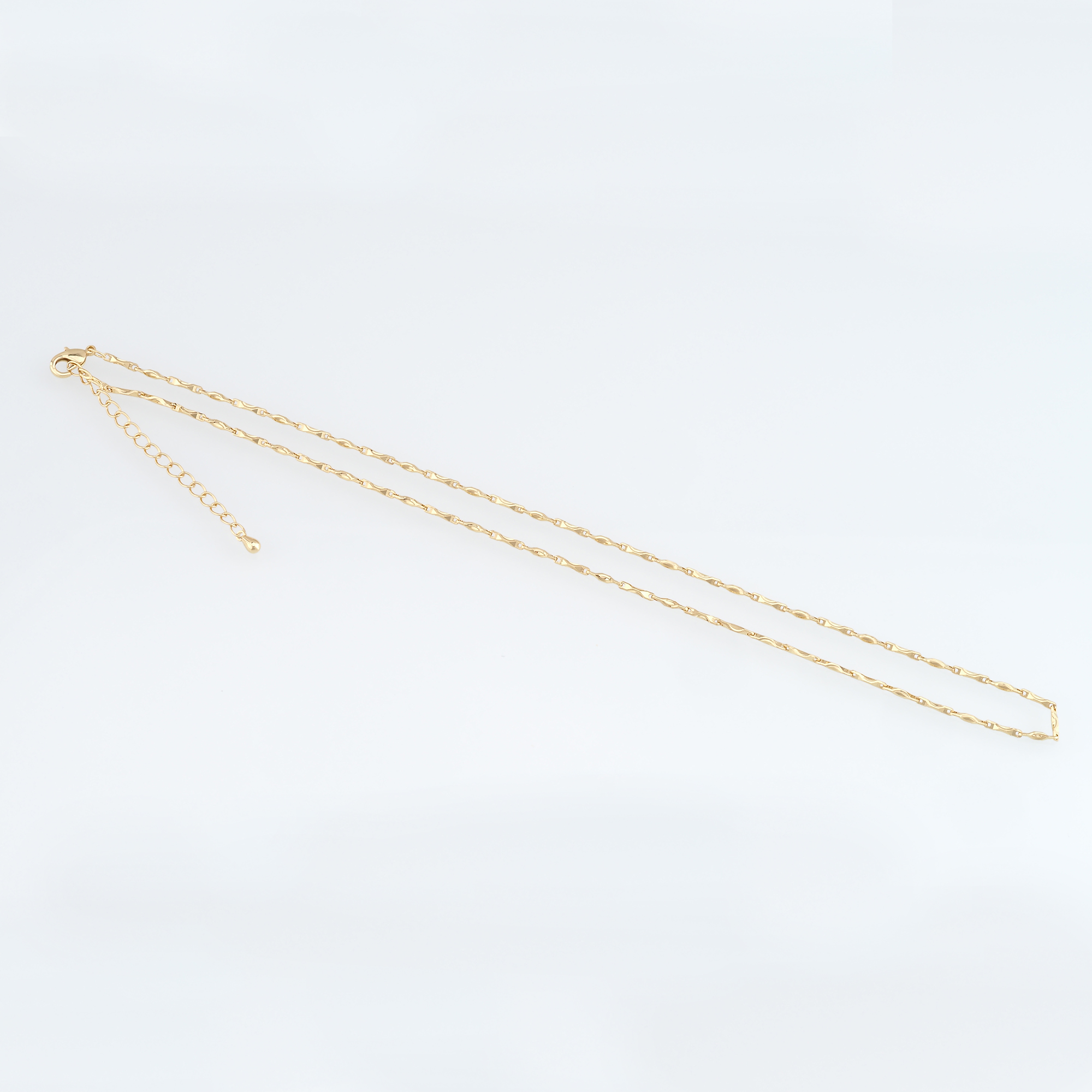 18K Gold Filled Cable Chain Necklace,Thin Link Chain Necklace,Rectangle Link Chain,Minimalist Necklace,Adjustable Necklace
