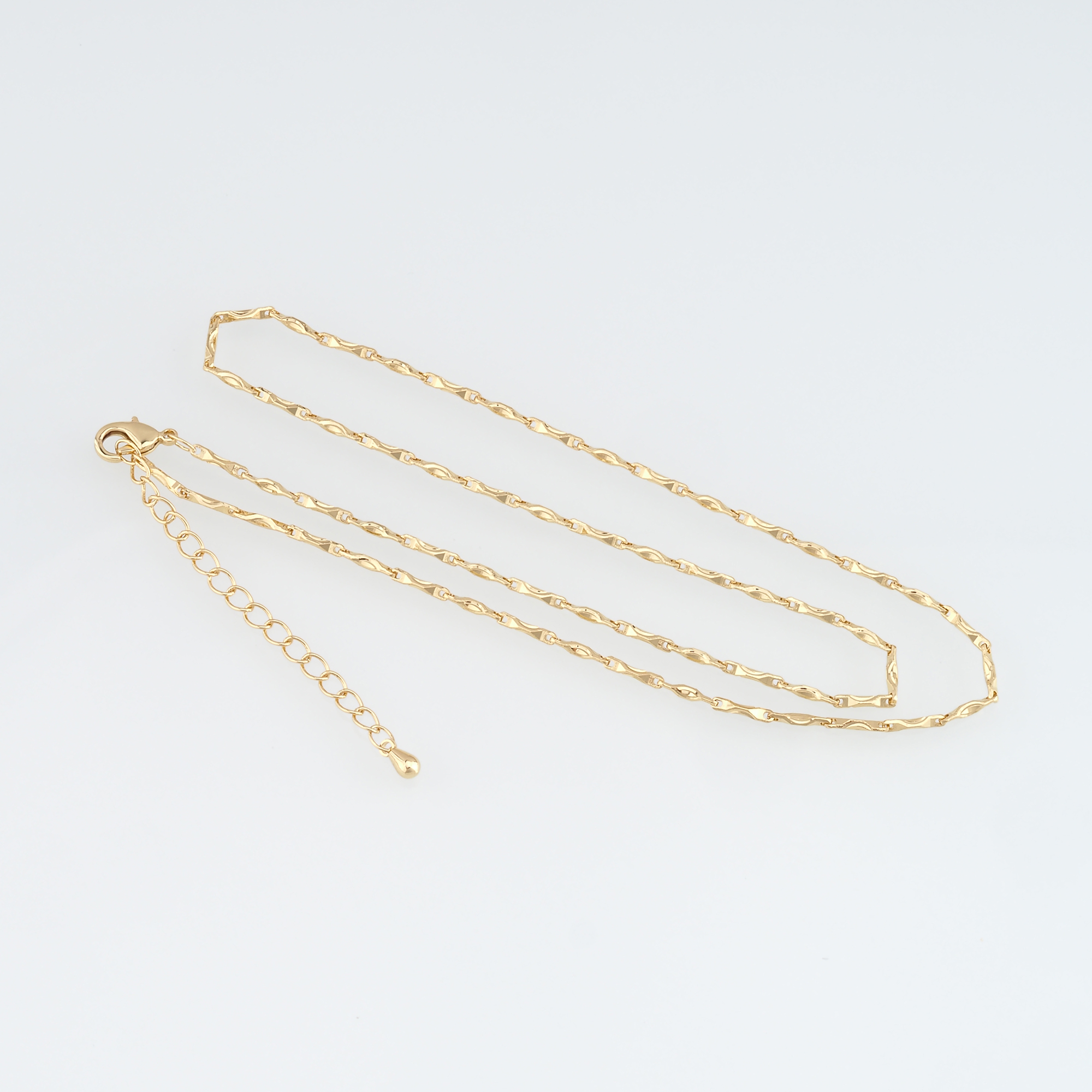 18K Gold Filled Cable Chain Necklace,Thin Link Chain Necklace,Rectangle Link Chain,Minimalist Necklace,Adjustable Necklace