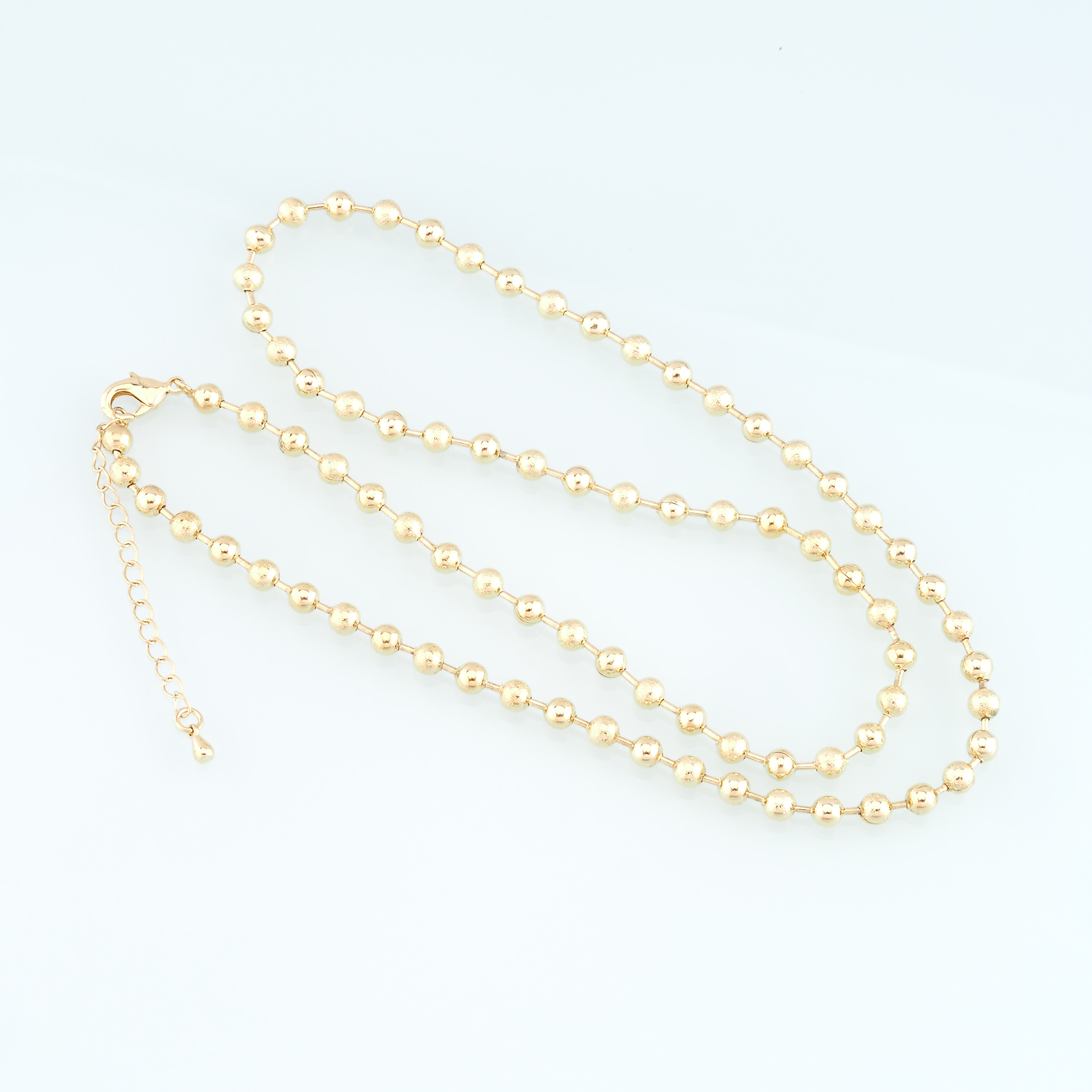 18K Gold Filled Ball Chain Necklace,Thin Link Chain Necklace,Ball Link Chain,Minimalist Necklace,Adjustable Necklace