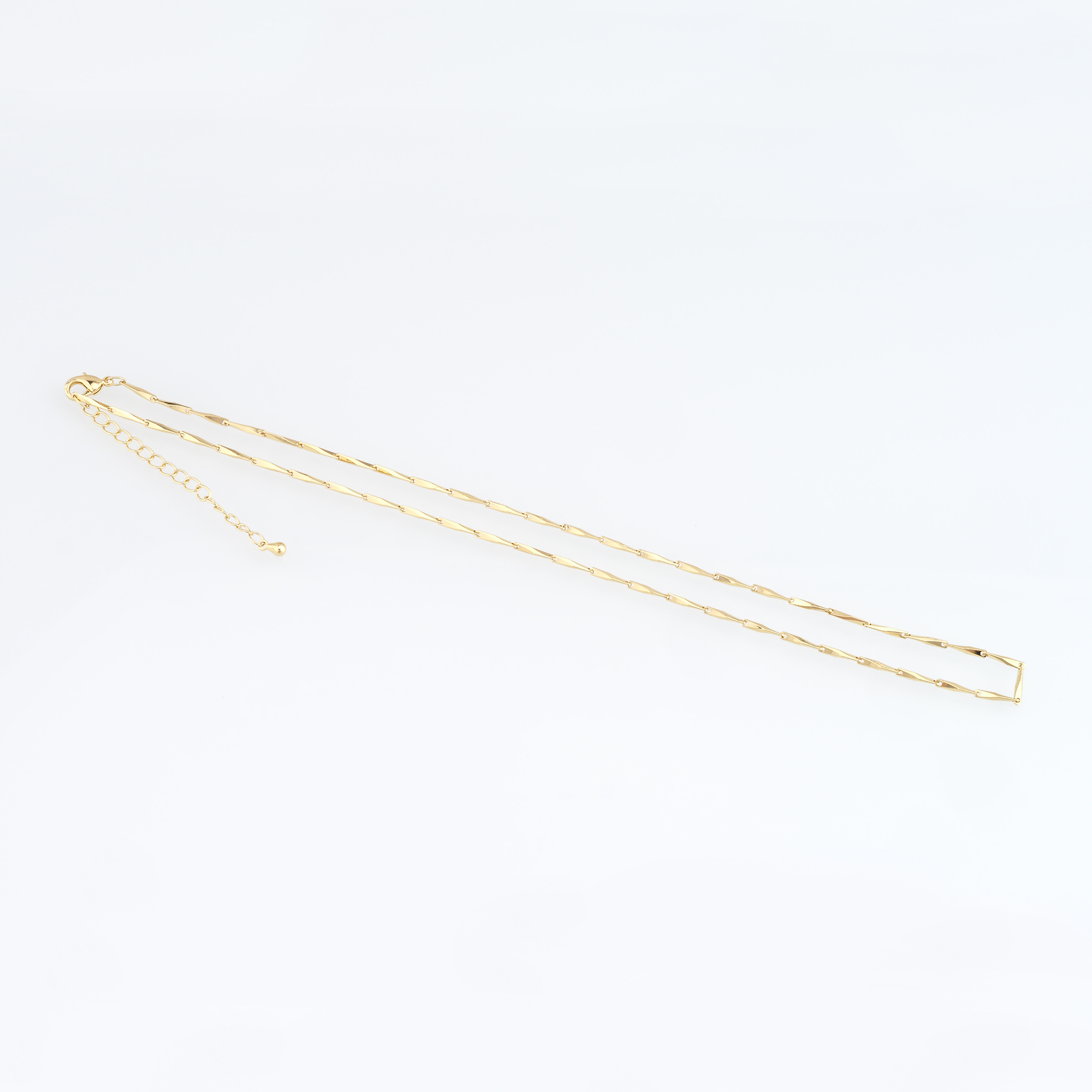 18K Gold Filled Geometric Chain Necklace,Thin Link Chain Necklace,Link Chain,Minimalist Necklace,Adjustable Necklace