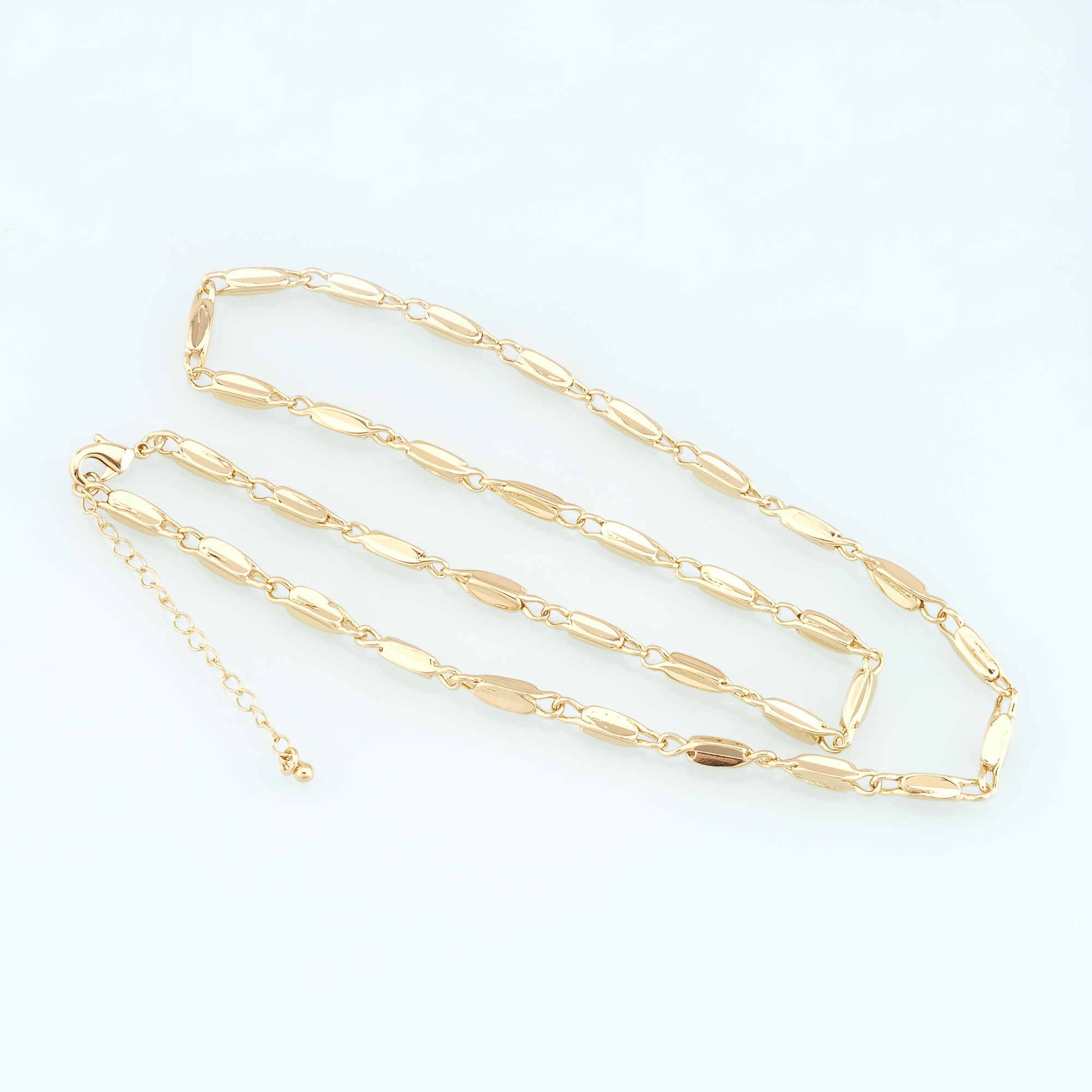 18K Gold Filled Geometric Chain Necklace,Thin Link Chain Necklace,Link Chain,Minimalist Necklace,Adjustable Necklace