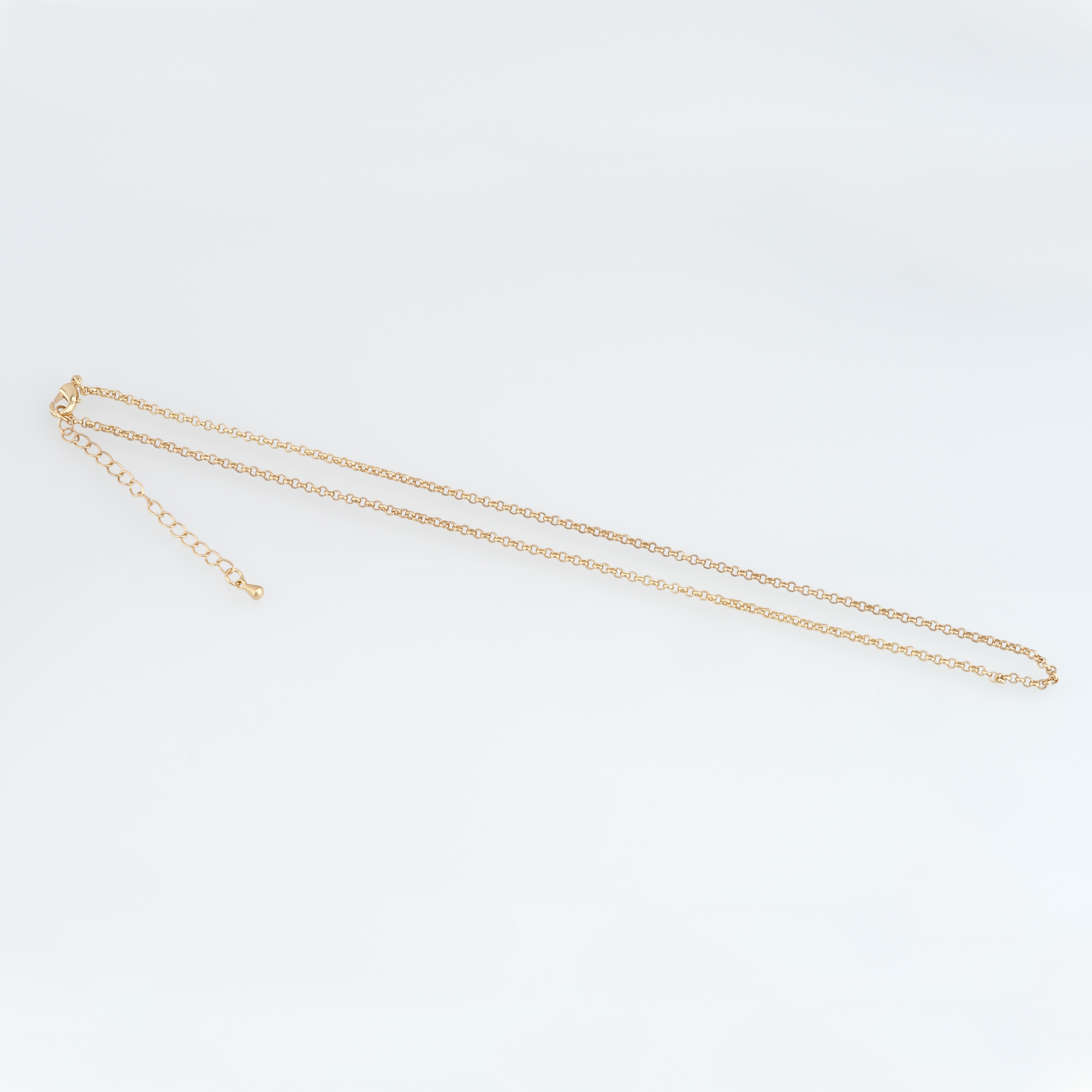 18K Gold Filled Rolo Chain Necklace,Thin Link Chain Necklace,Round Link Chain,Minimalist Necklace,Adjustable Necklace