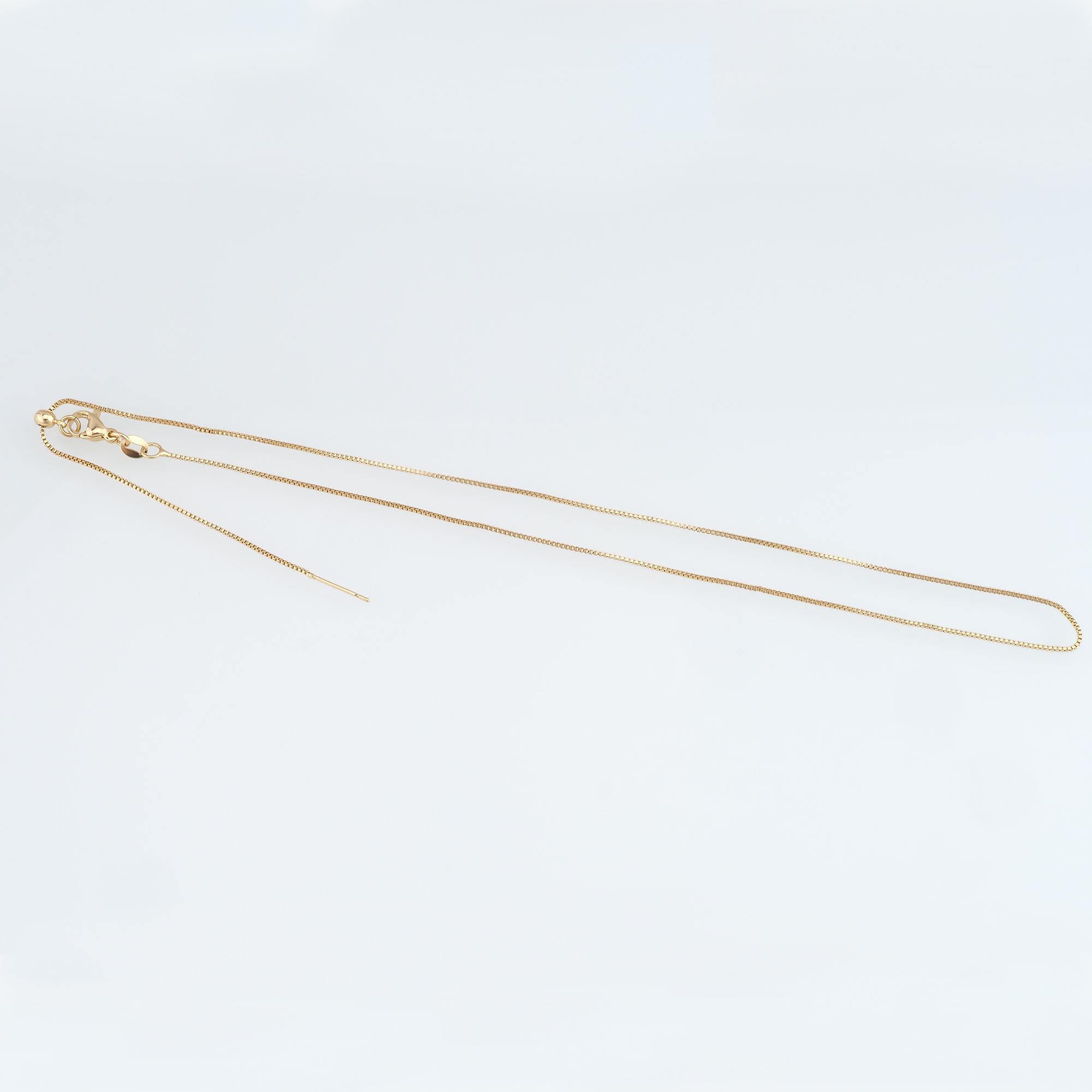 18K Gold Filled Box Chain Necklace,Thin Link Chain Necklace,Box Link Chain,Minimalist Necklace,Adjustable Necklace