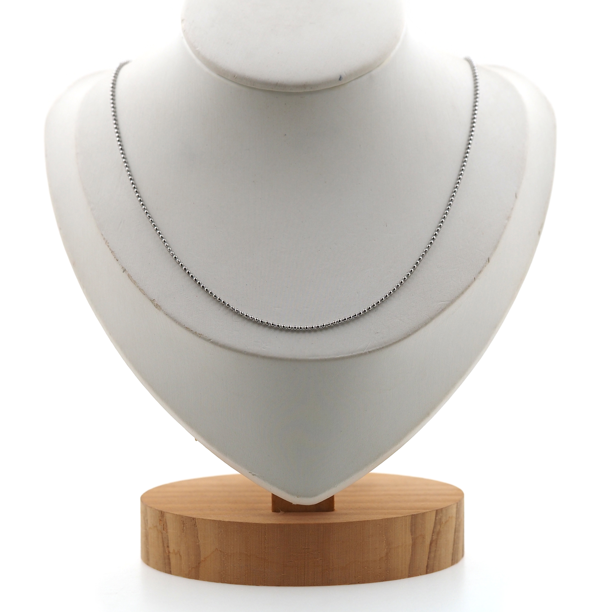 Stainless Steel Ball Chain Necklace,Thin Link Chain Necklace,Beaded Necklace,Minimalist Necklace,Adjustable Necklace