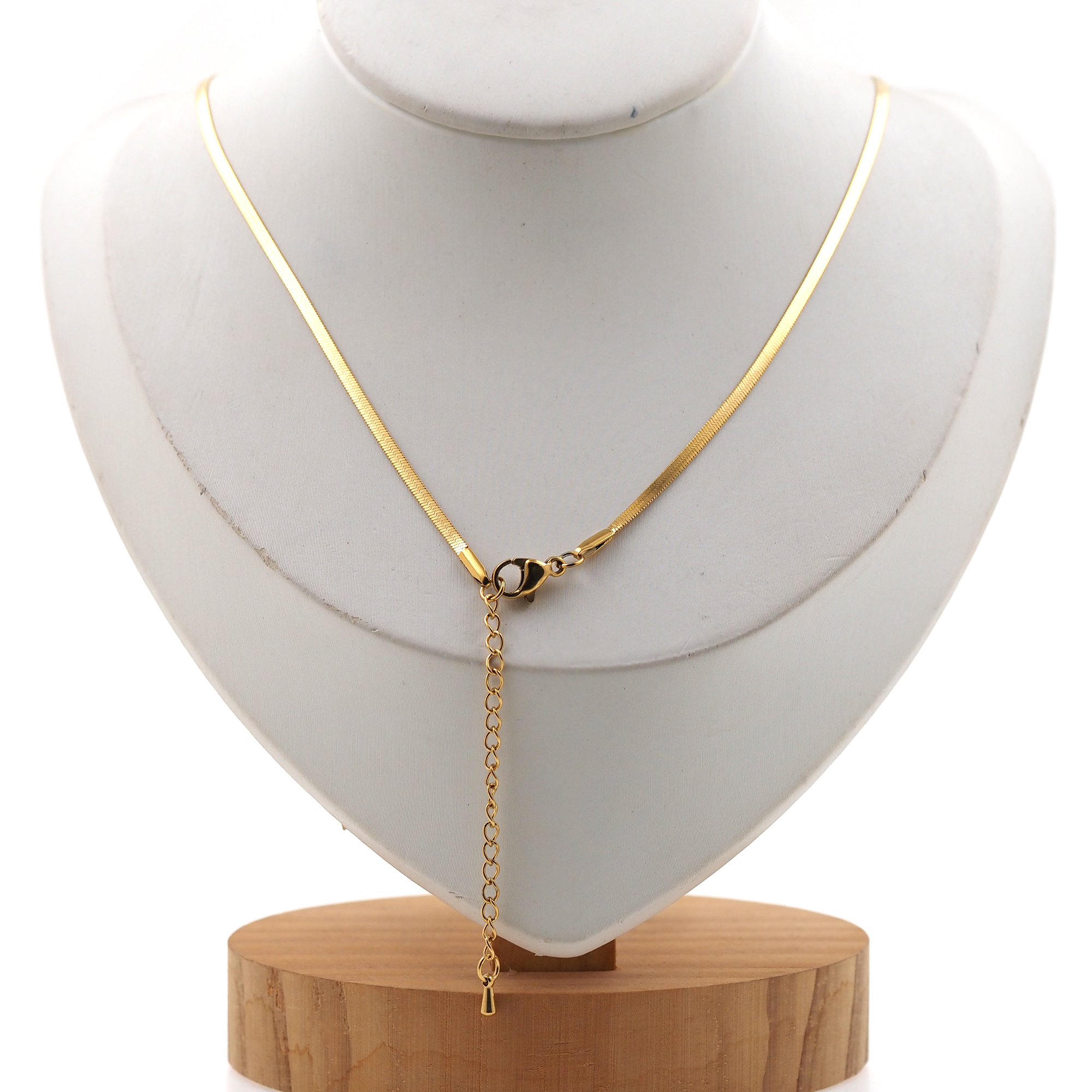 Stainless Steel Flat Chain Necklace,Flat Chain Necklace,Dainty Necklace,Minimalist Necklace,Adjustable Necklace