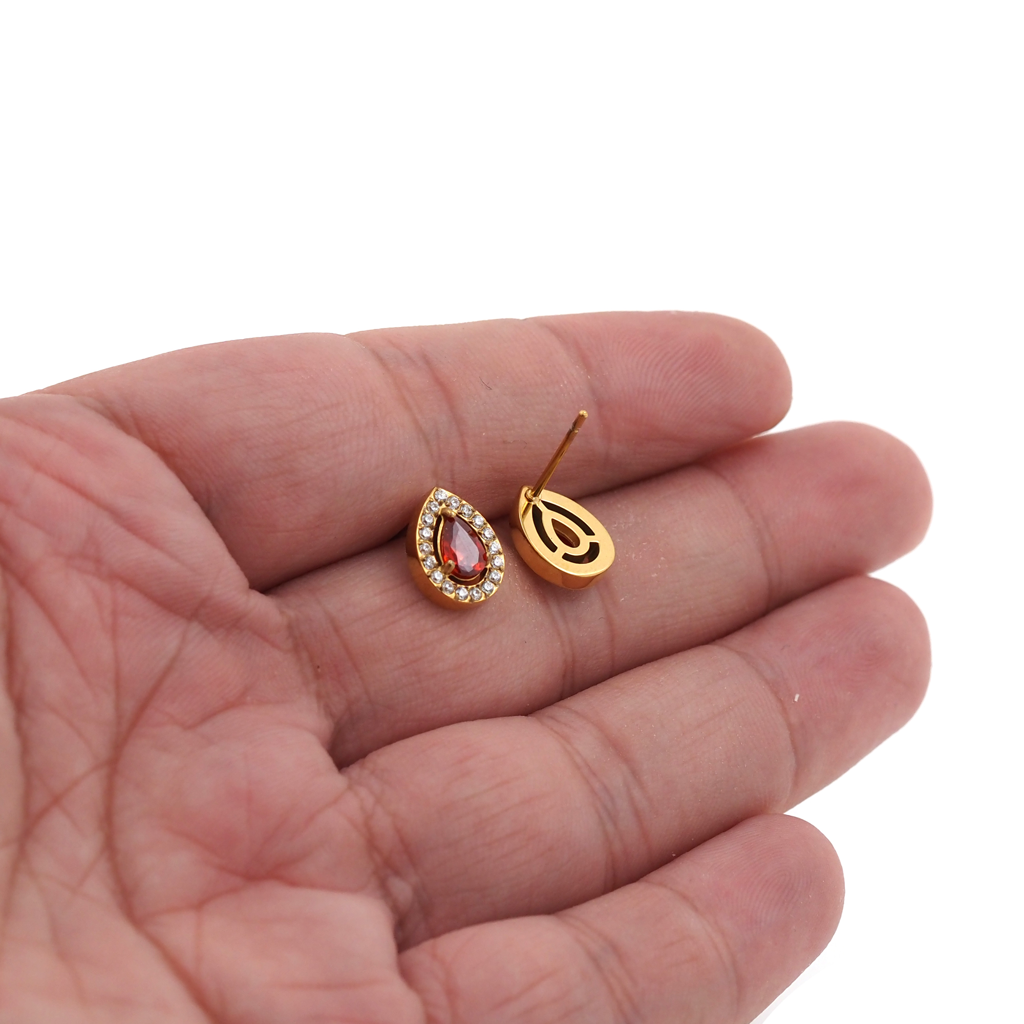 Stainless Steel Teardrop Stud Earrings,Dainty Earrings,Everyday Earrings,Dangle Earrings,Minimalist Earring