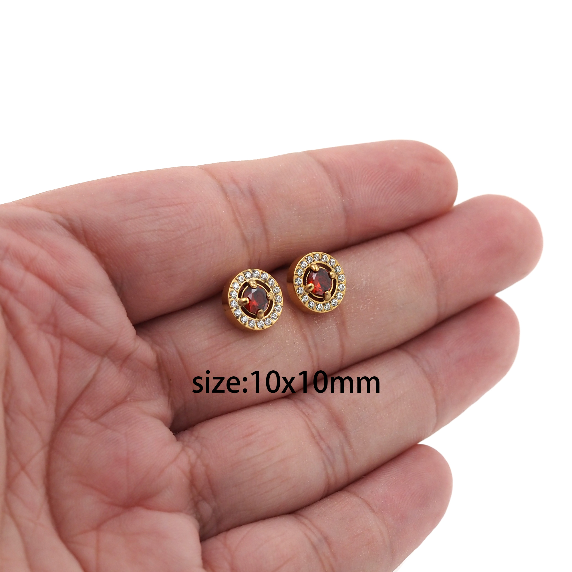 Stainless Steel Round Stud Earrings,Dangle Earring,Round Earrings,Dainty Earrings,Minimalist Earring,Gift for Wife