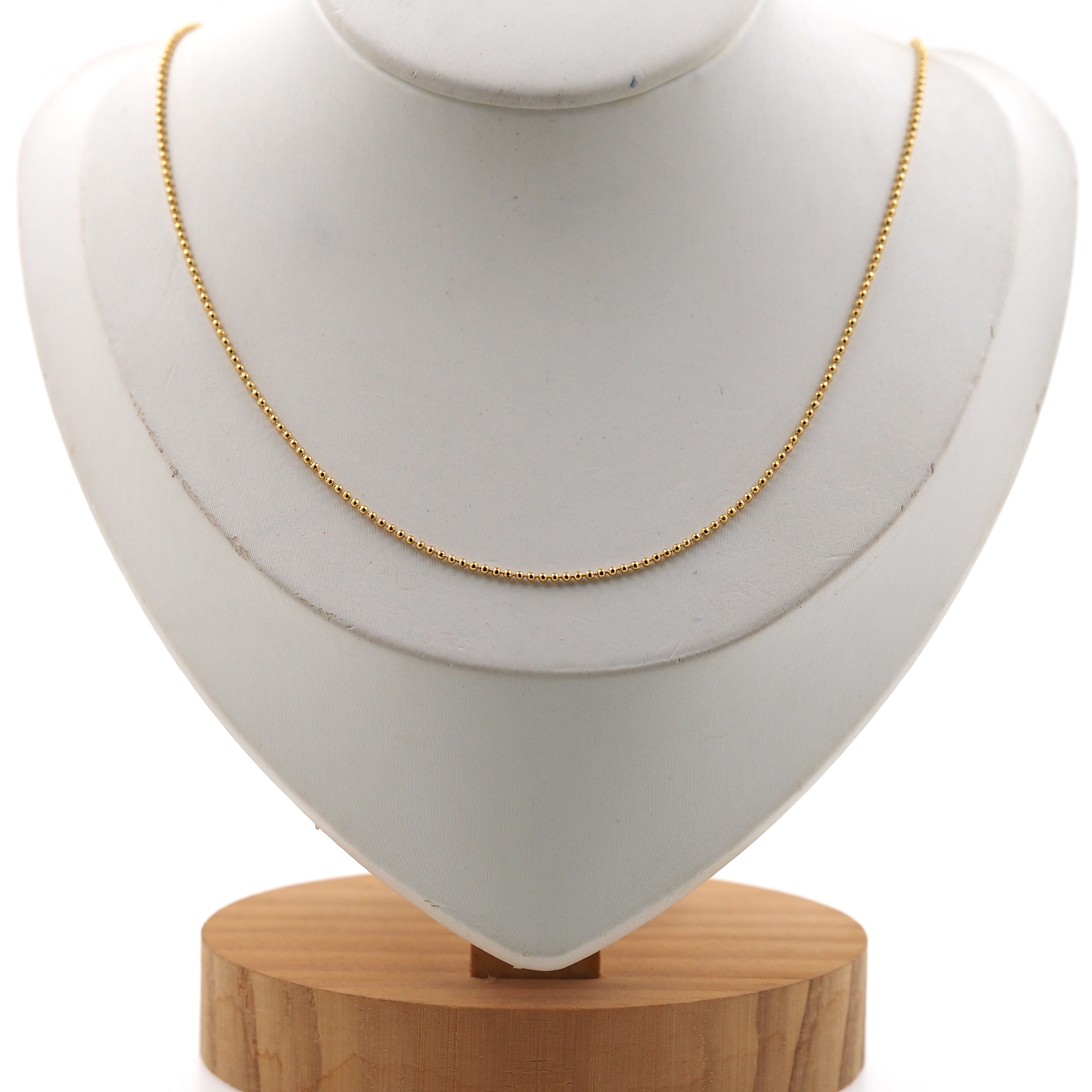 Stainless Steel Ball Chain Necklace,Thin Link Chain Necklace,Beaded Necklace,Minimalist Necklace,Adjustable Necklace