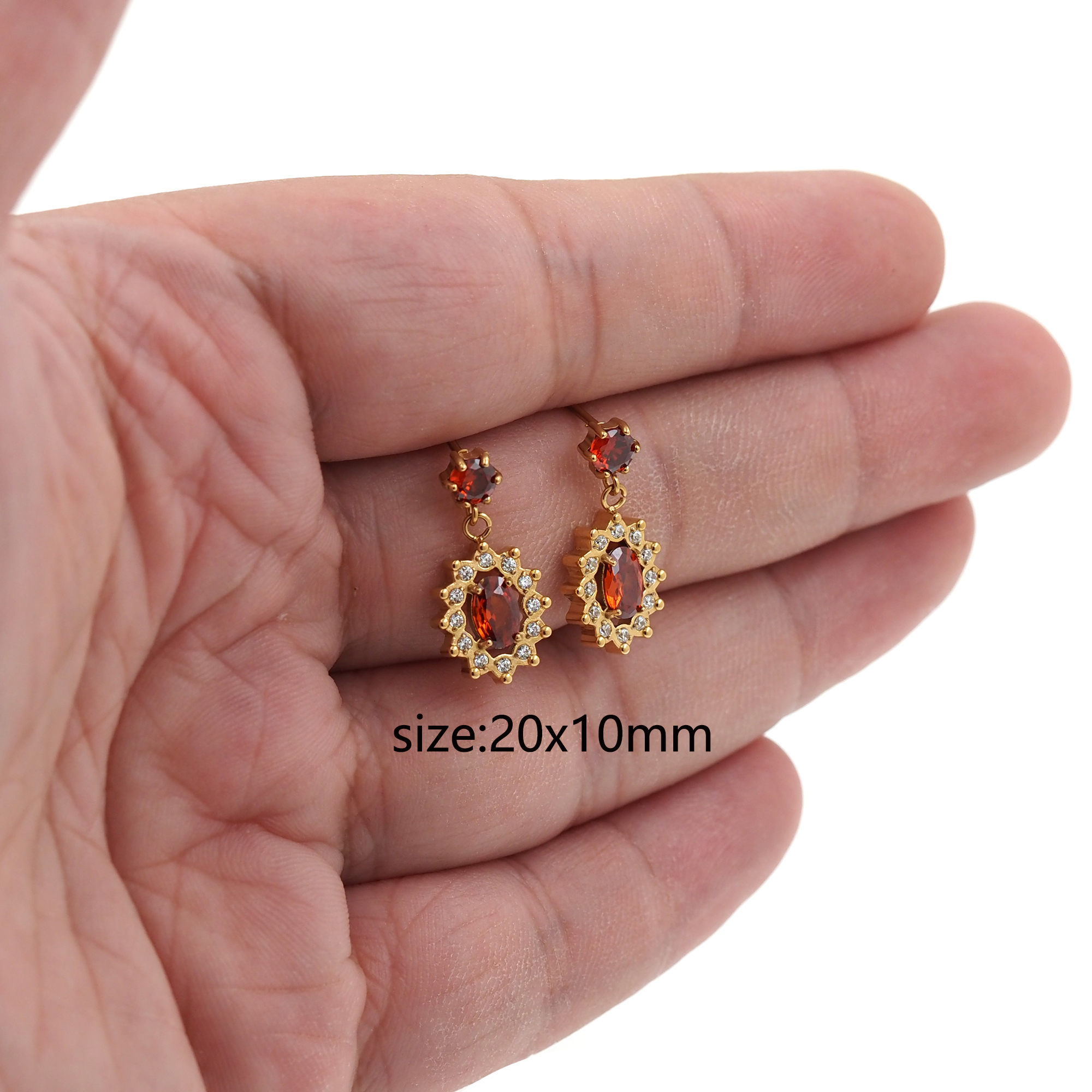 Stainless Steel Oval Stud Earrings,Dainty Earrings,Dangle Earrings,Minimalist Earring,DIY Jewelry Making Supply