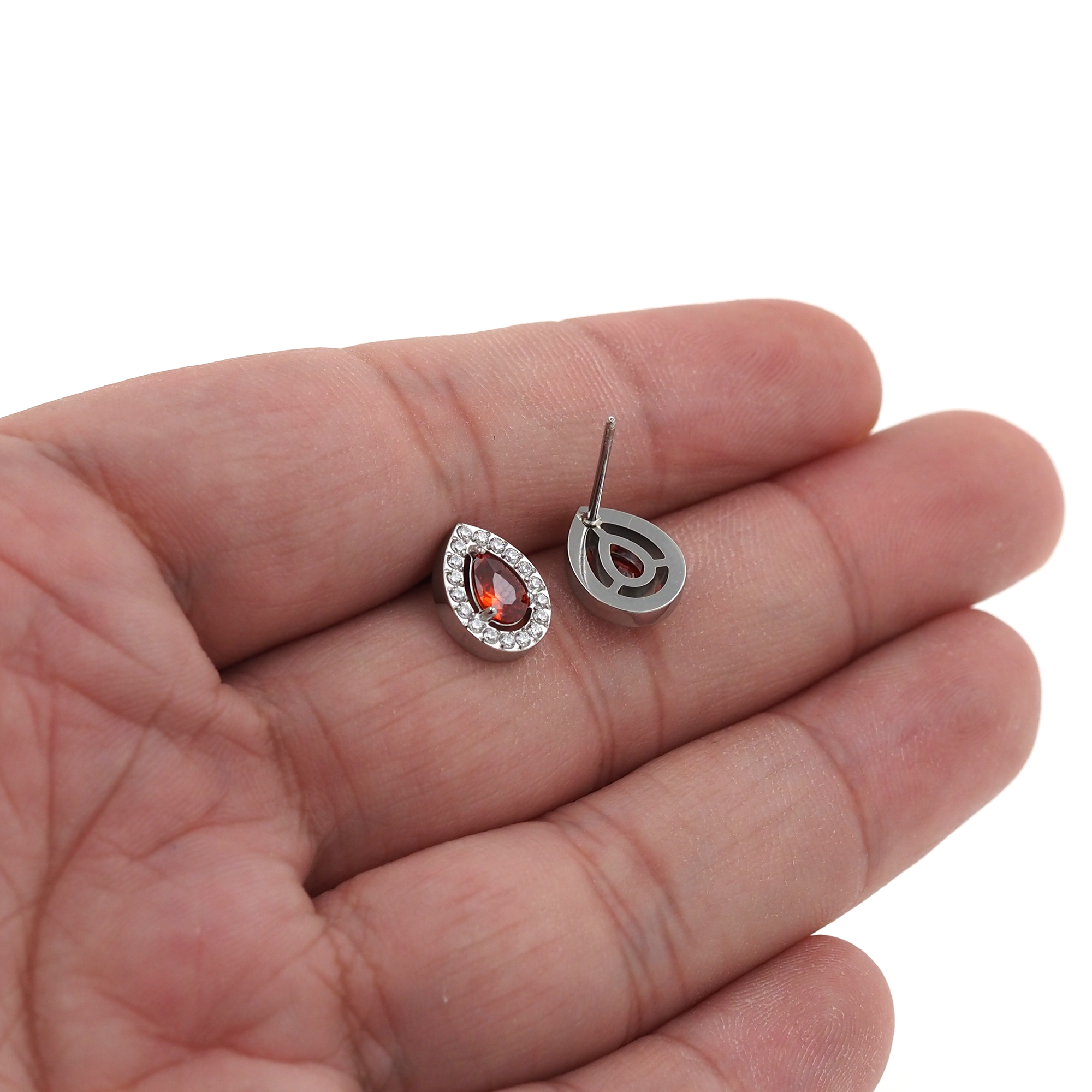 Stainless Steel Teardrop Stud Earrings,Dainty Earrings,Everyday Earrings,Minimalist Earring