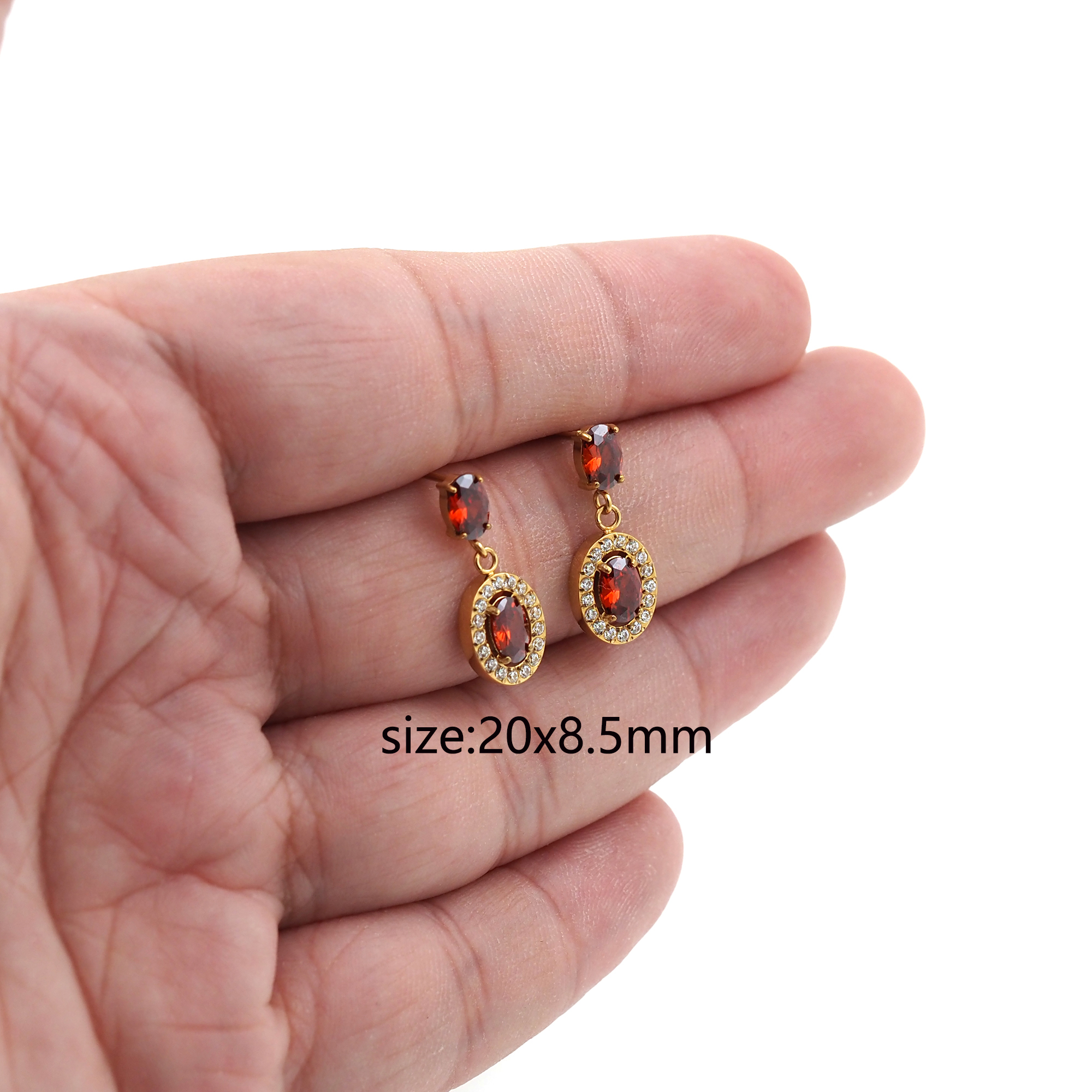 Stainless Steel Oval Stud Earrings,Dangle Earring,Everyday Earrings,Dainty Earrings,Minimalist Earring,Gift for Wife