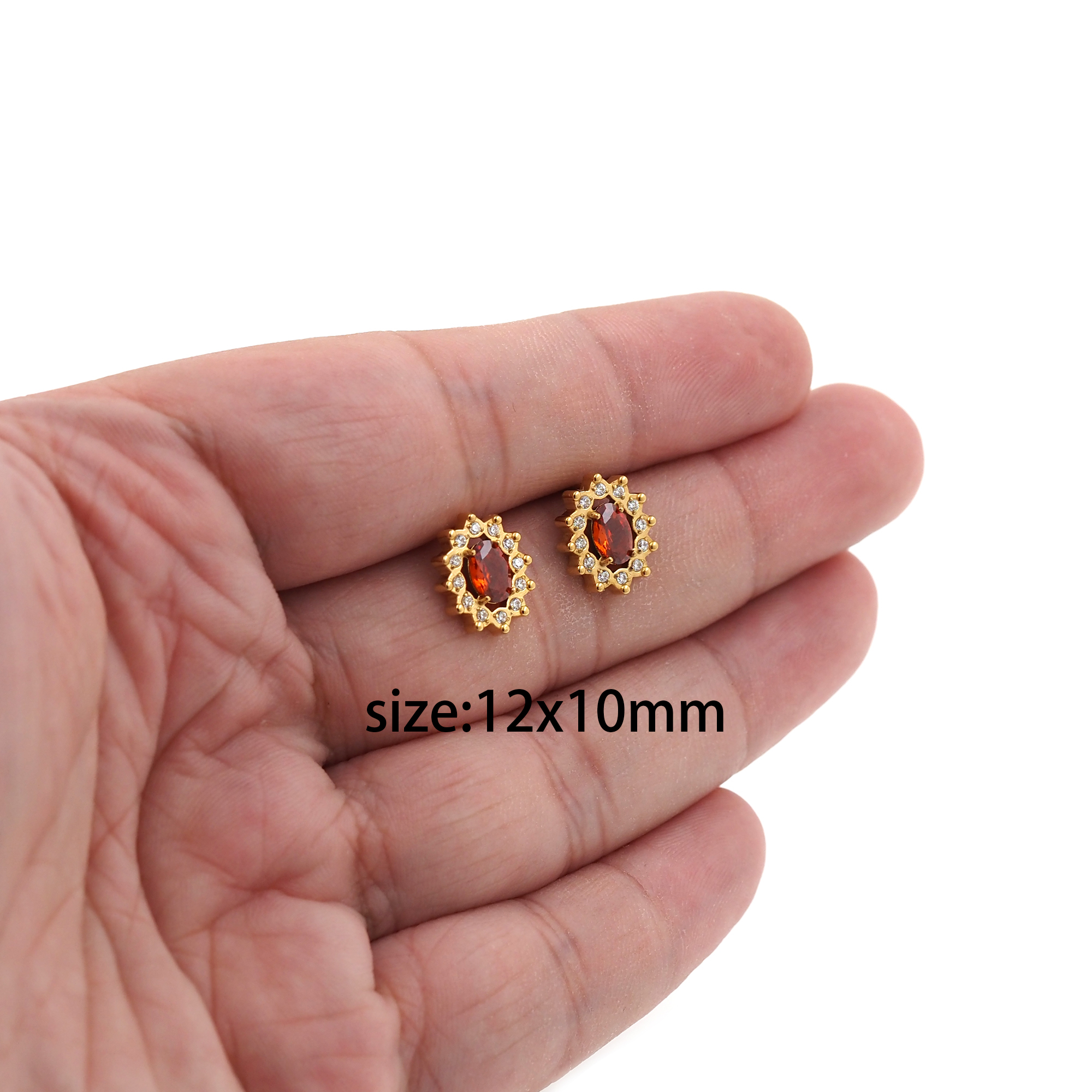 Stainless Steel Oval Stud Earrings,Dainty Earrings,Dangle Earrings,Minimalist Earring